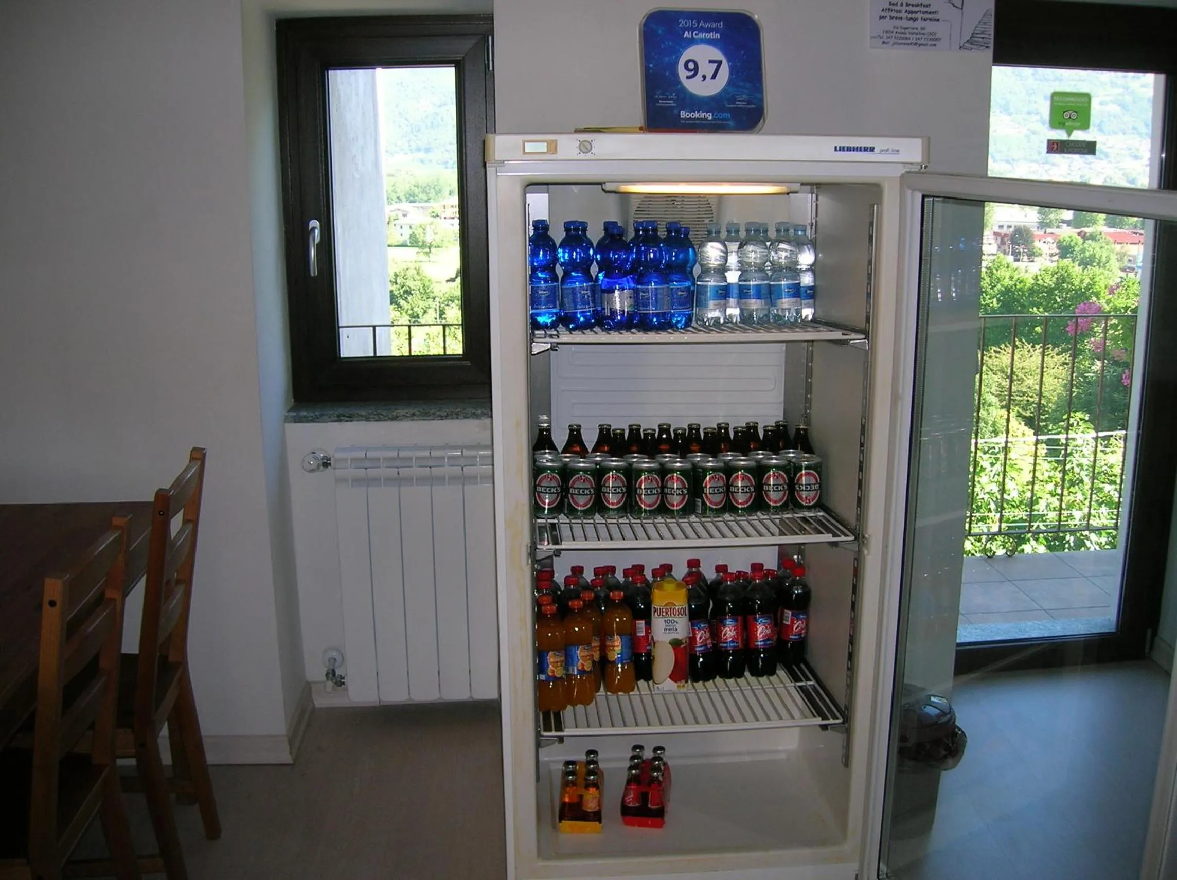 Drinks in B&B Al Carotin