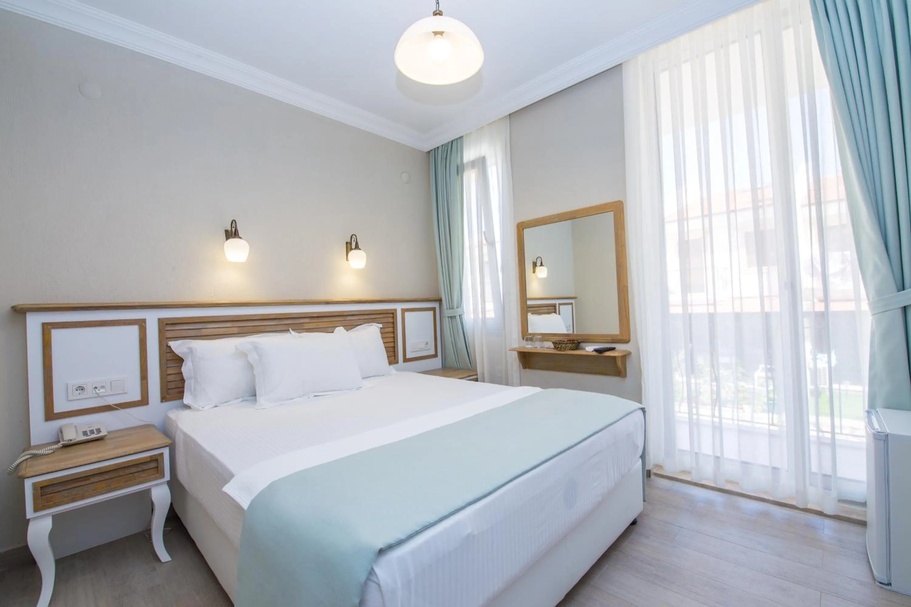 Bed in Datca Beyaz Ev Hotel