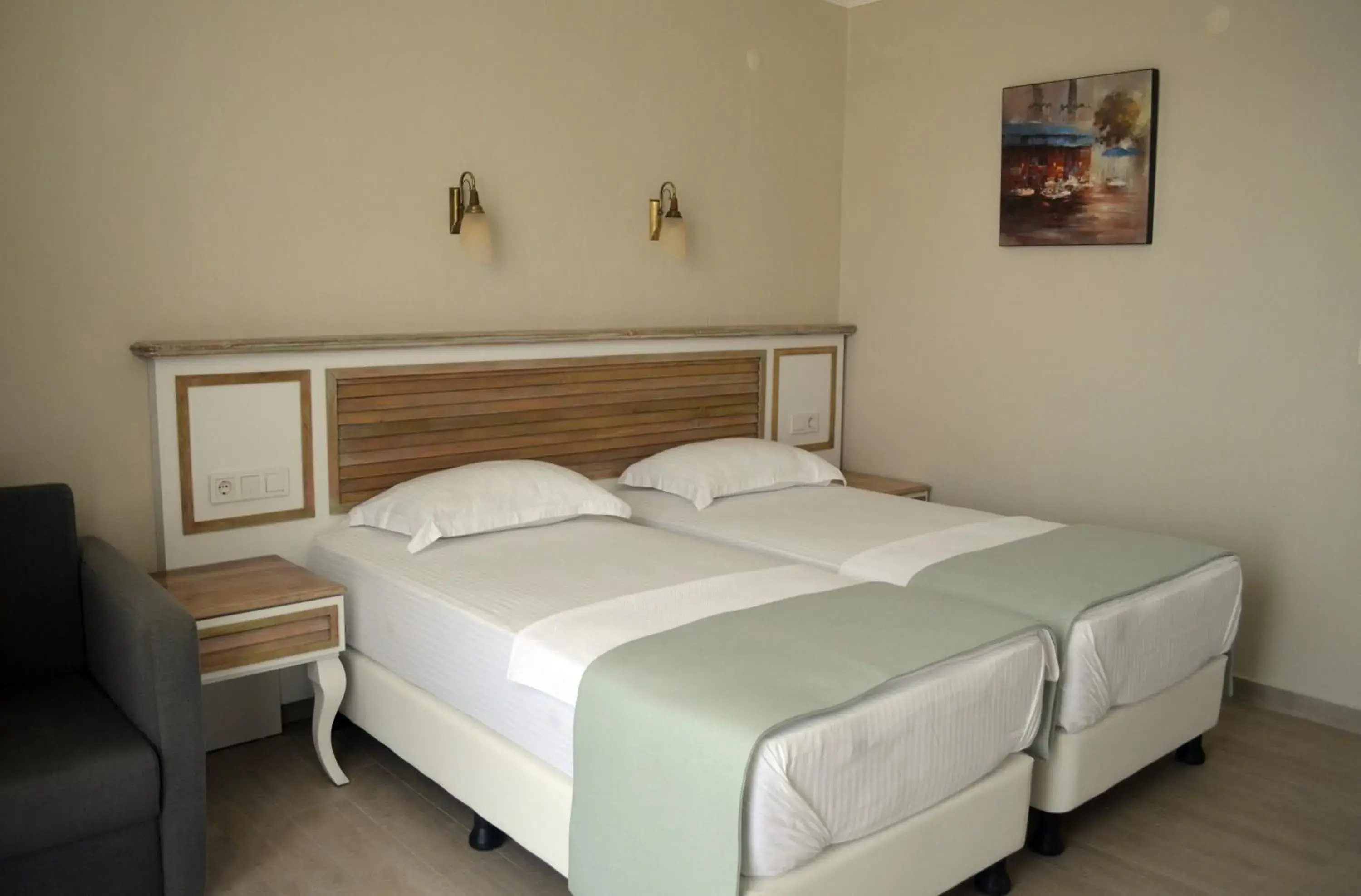 Bed in Datca Beyaz Ev Hotel Bed in Datca Beyaz Ev Hotel