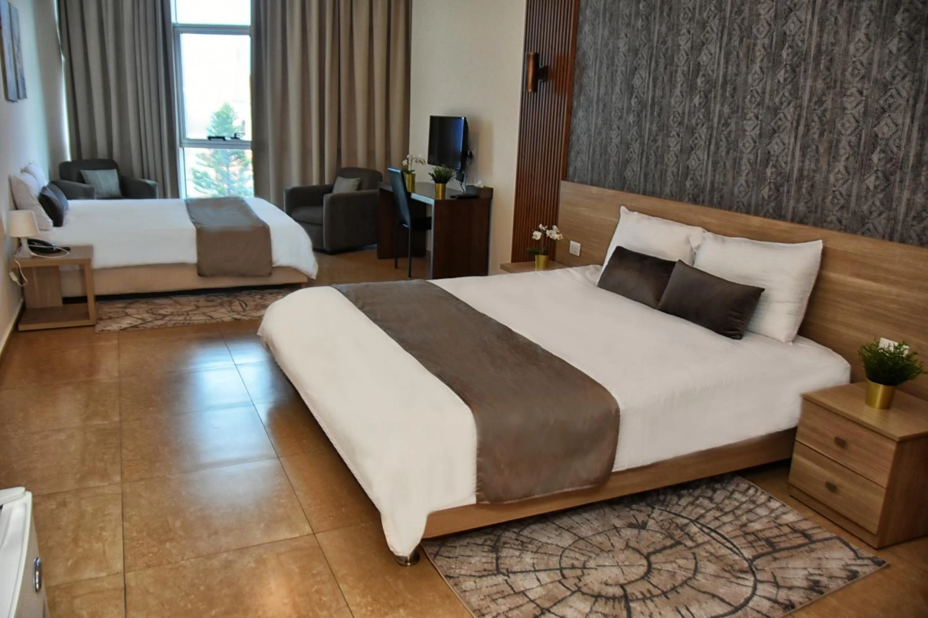 Decorative detail, Bed in Byblostar Hotel