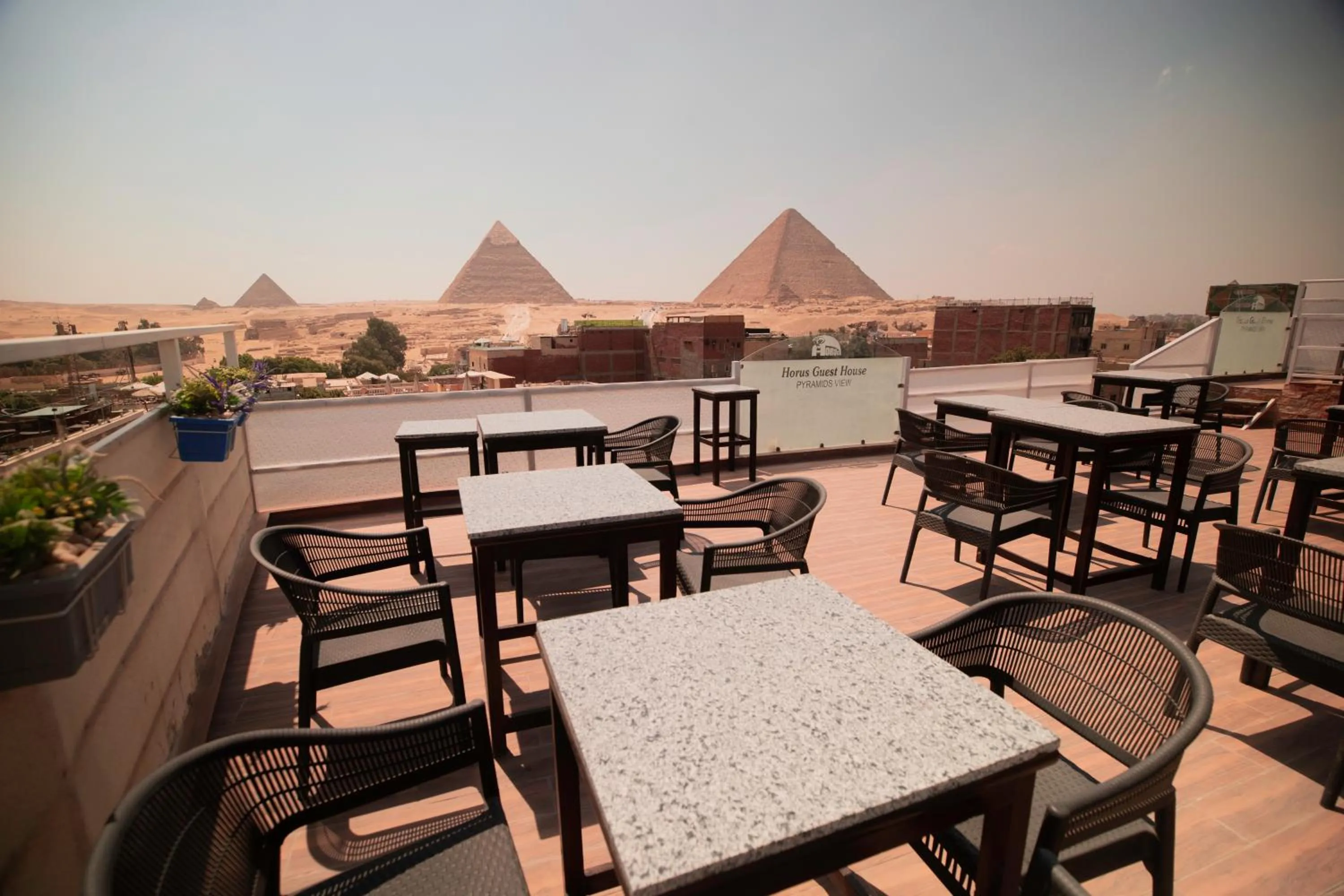 Patio in Horus Guest House Pyramids View
