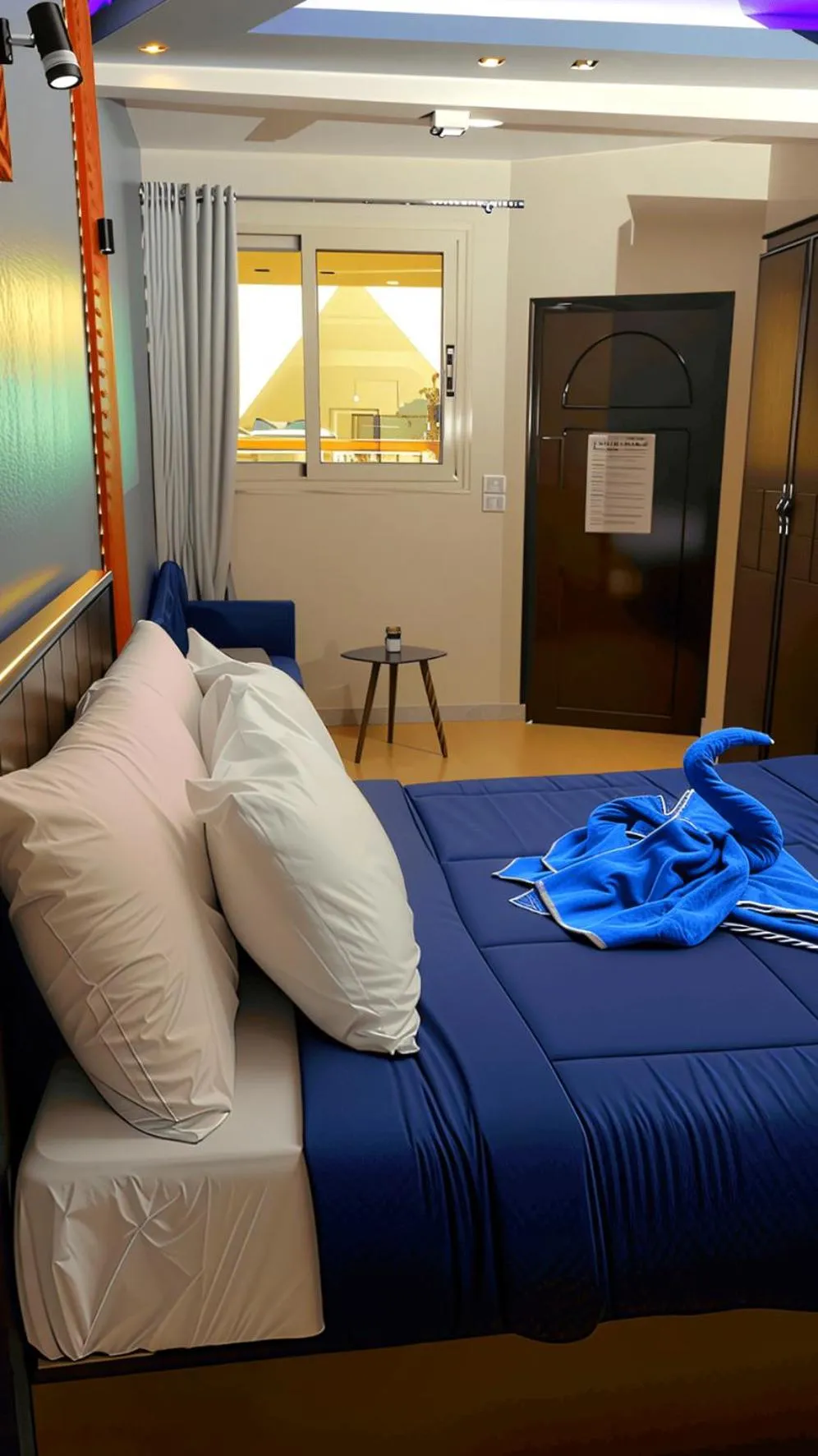 Bed in Horus Guest House Pyramids View