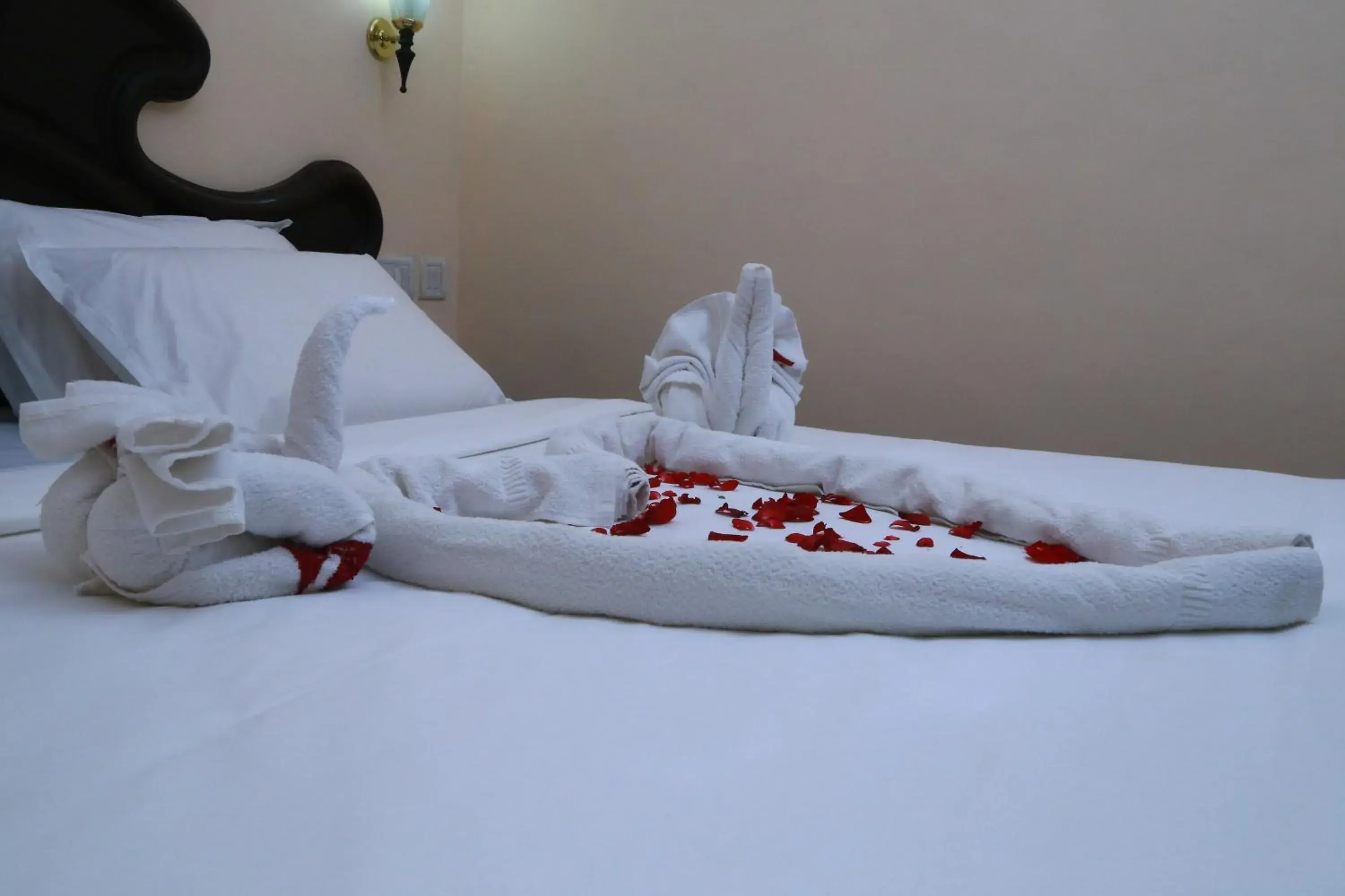 Decorative detail, Bed in Orison Residency Hotel Decorative detail, Bed in Orison Residency Hotel