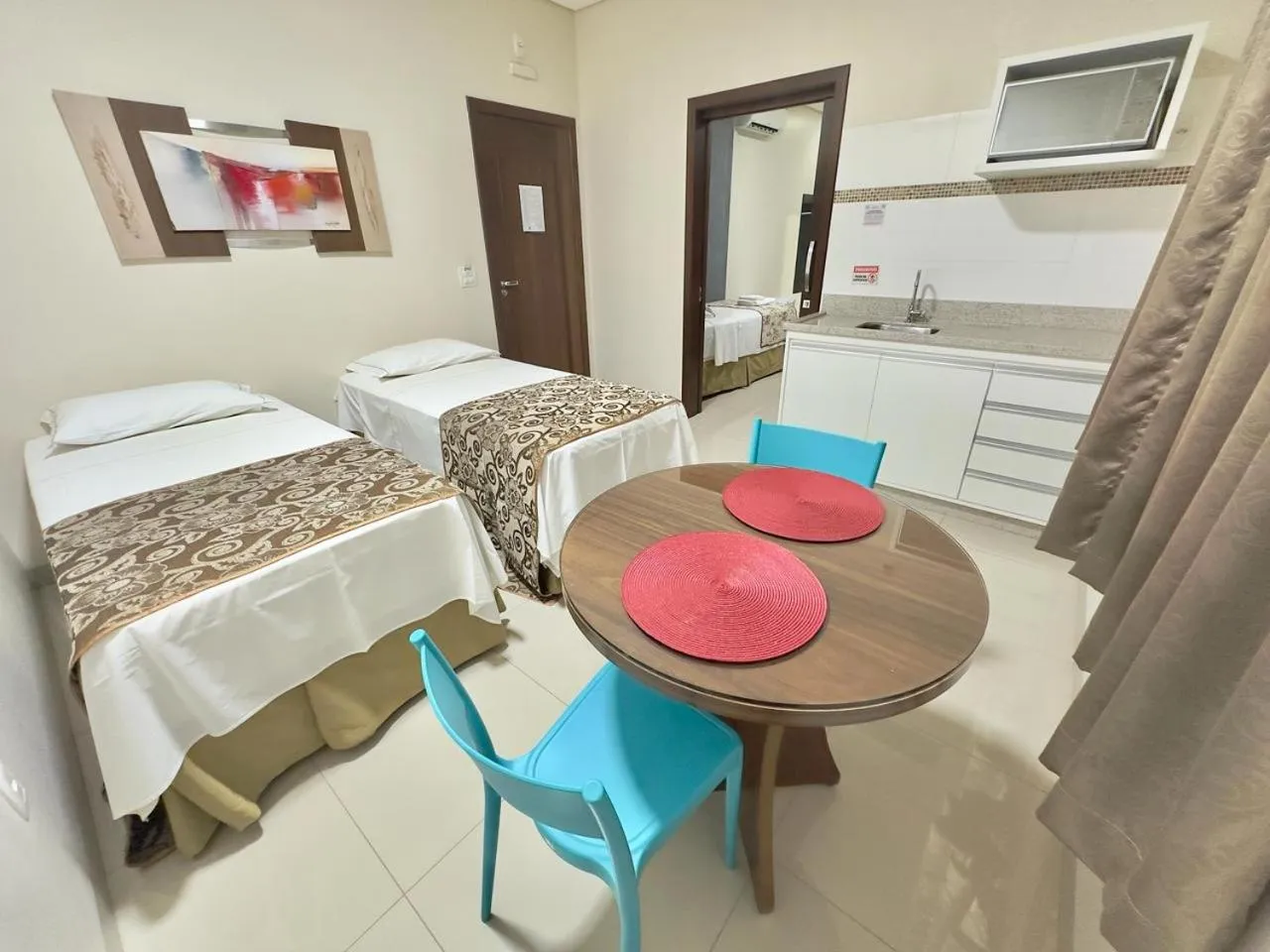 Bed in Hotel Pousada Real