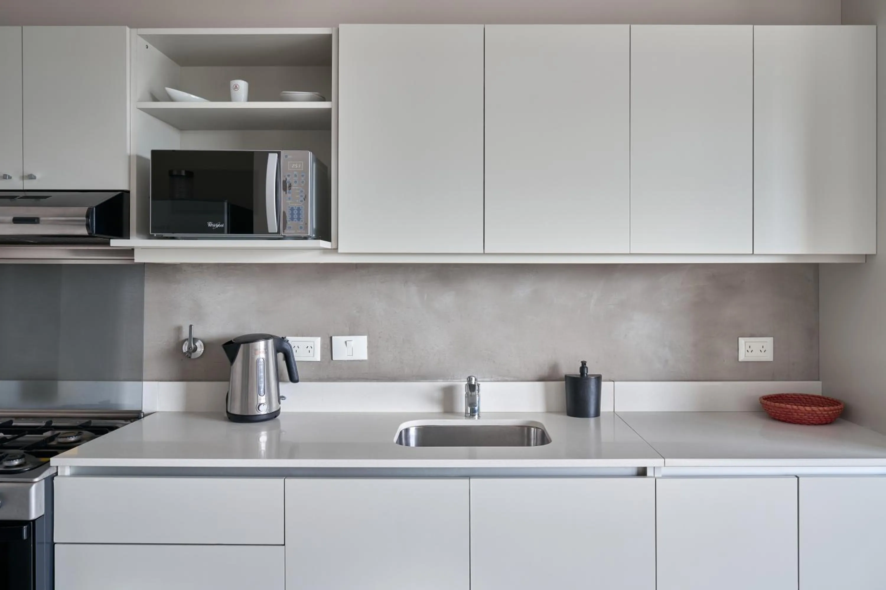 Kitchen or kitchenette in Almarena Apart & Hotel Boutique