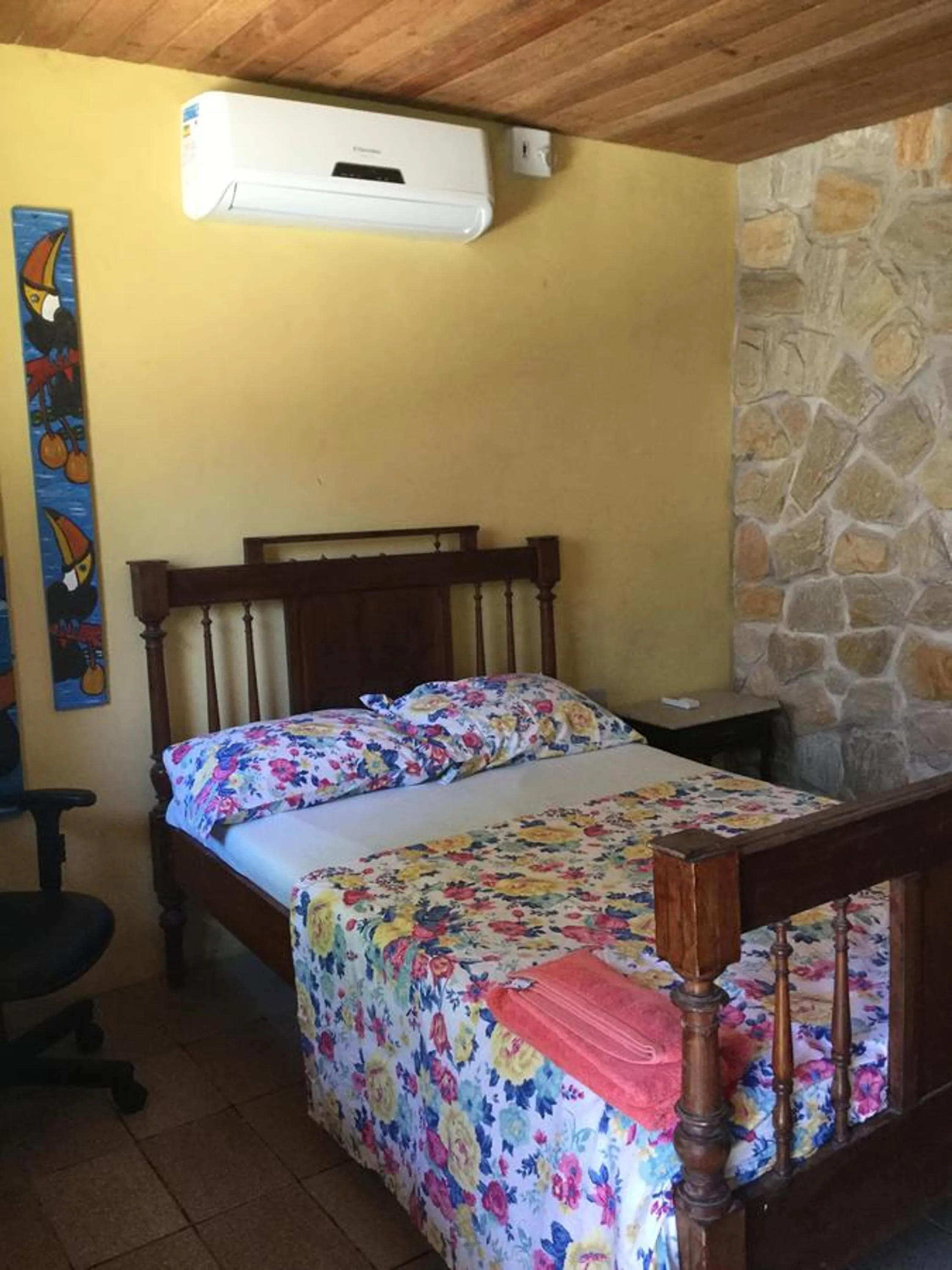 Bed in Pousada Alquimia