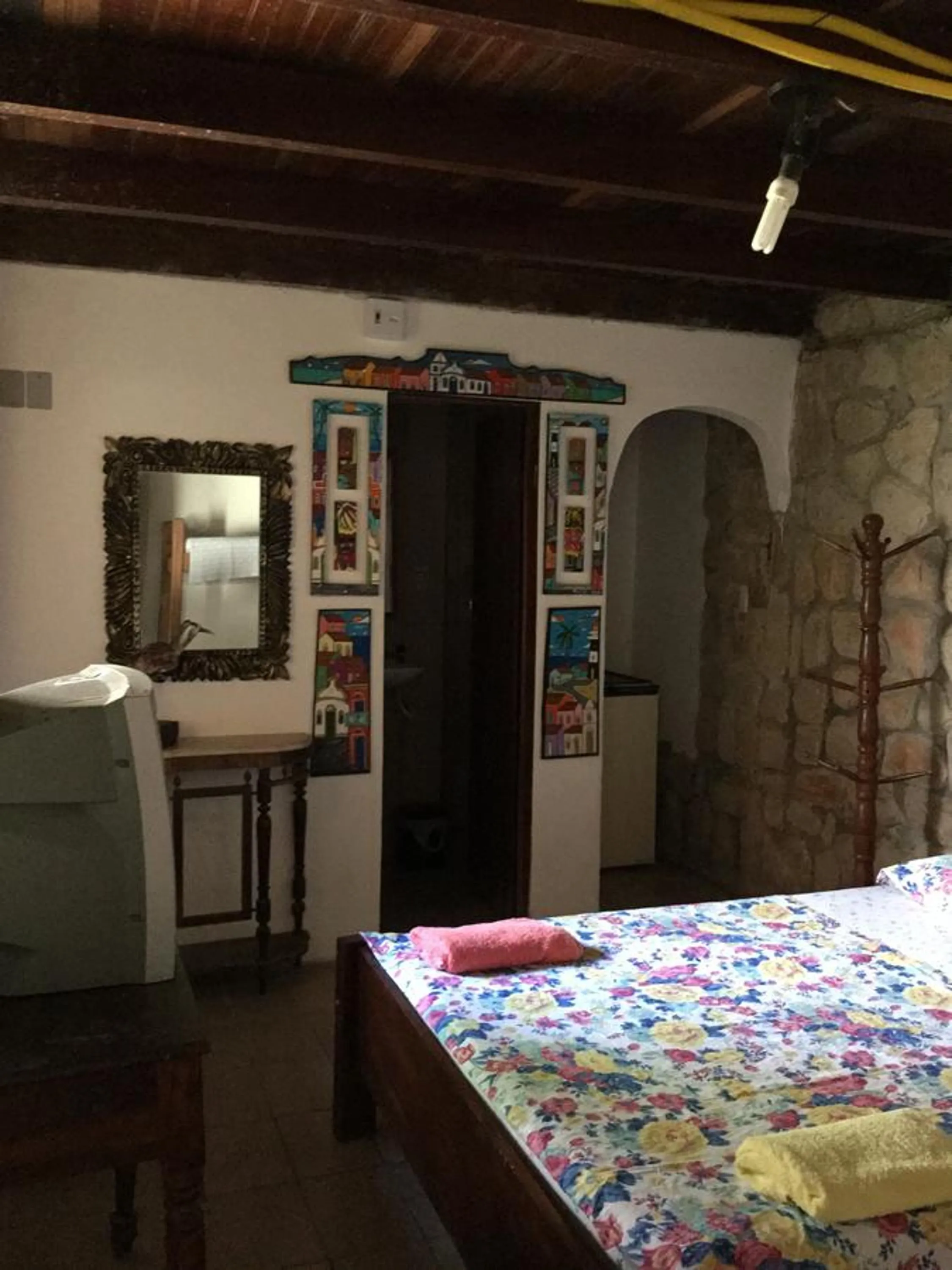 Decorative detail, Bed in Pousada Alquimia