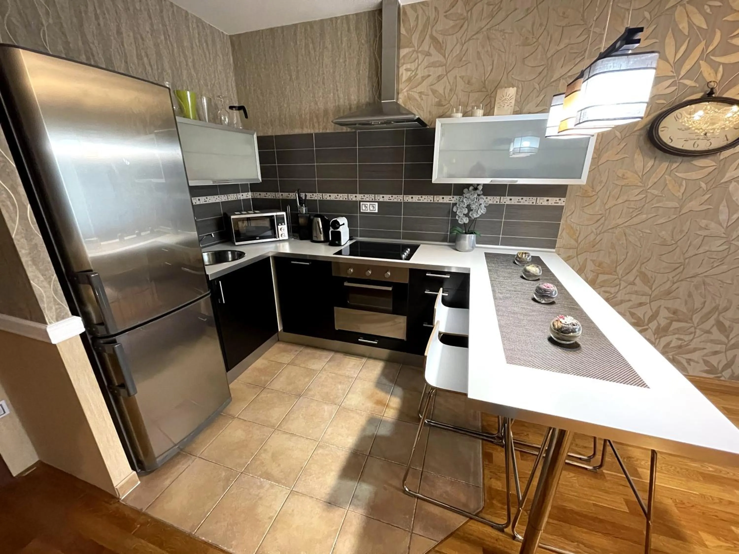 Coffee/tea facilities in Apartment 122 Čertovka