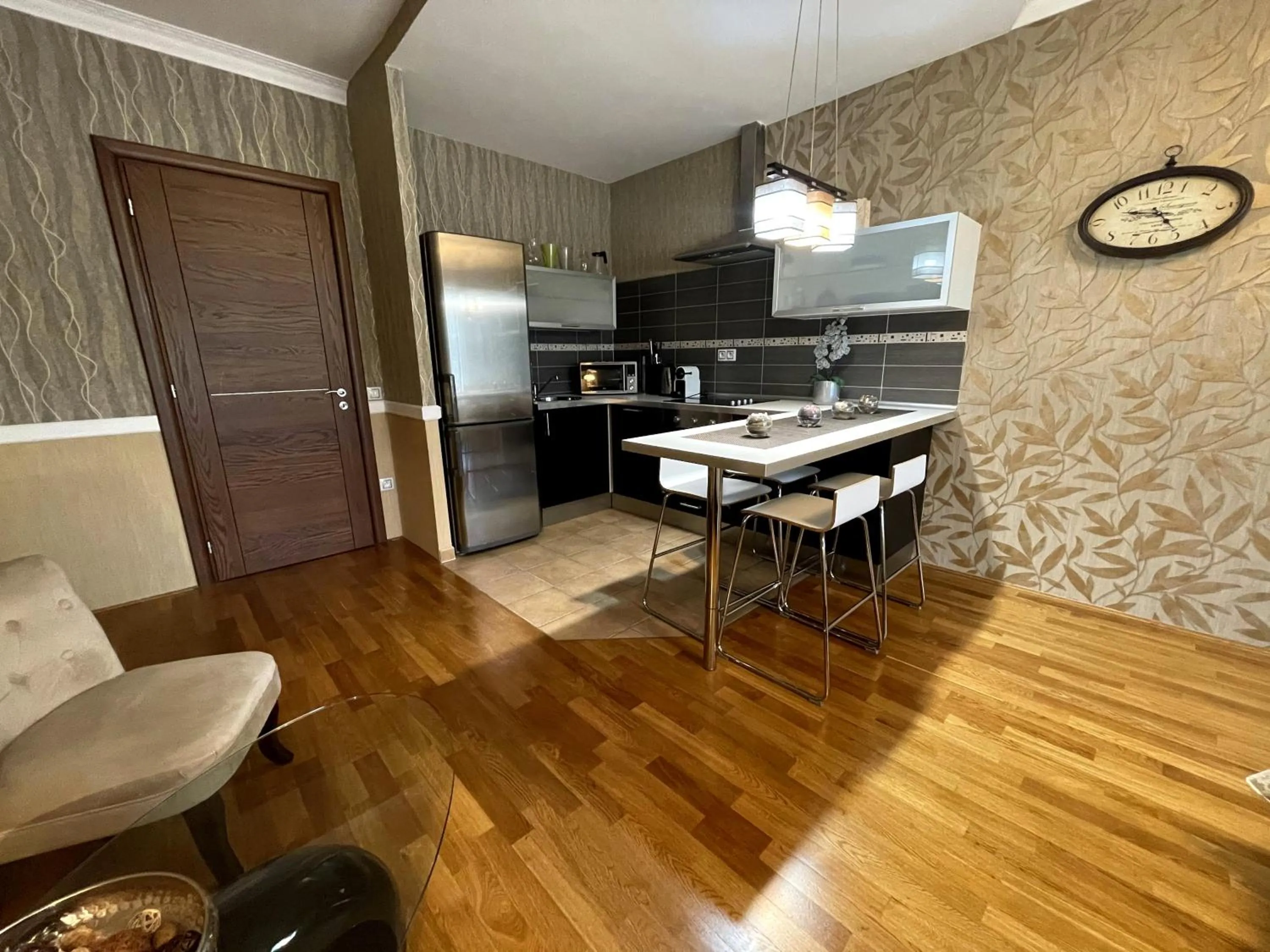 Coffee/tea facilities in Apartment 122 Čertovka
