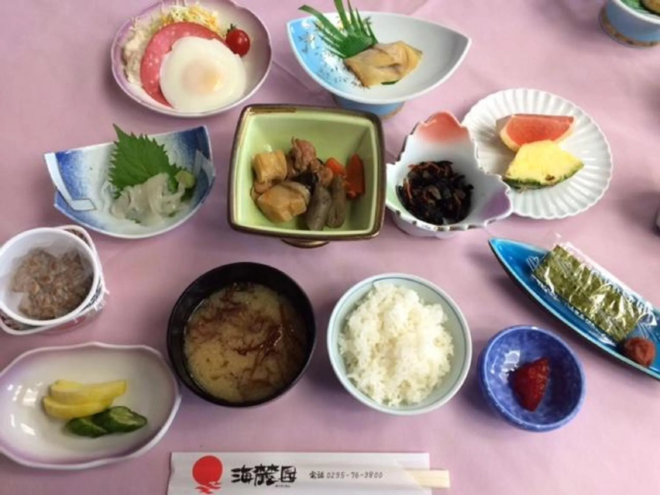 Food close-up in Hotel Tetora Resort Tsuruoka