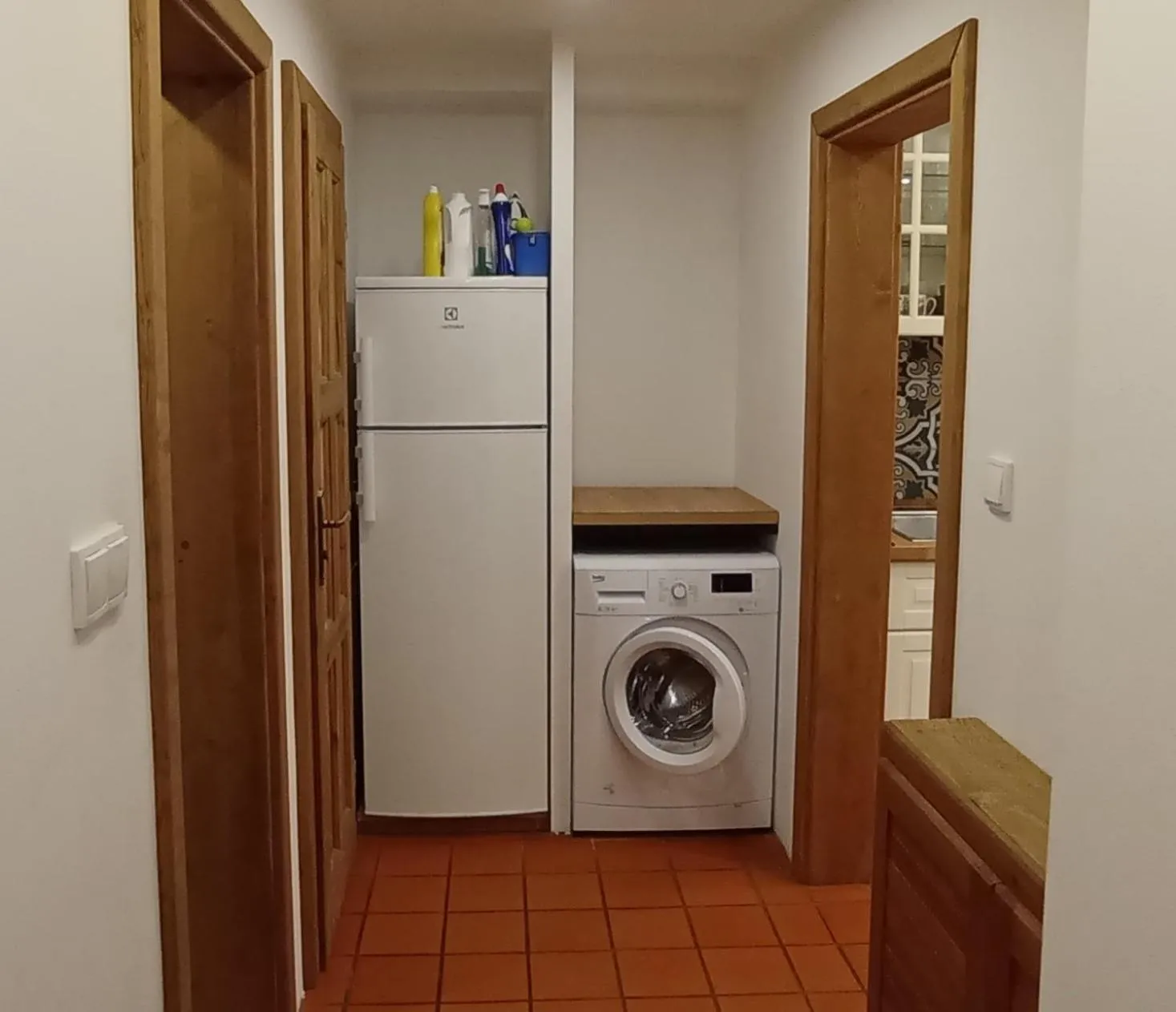 washing machine in Ubytování U Kapličky
