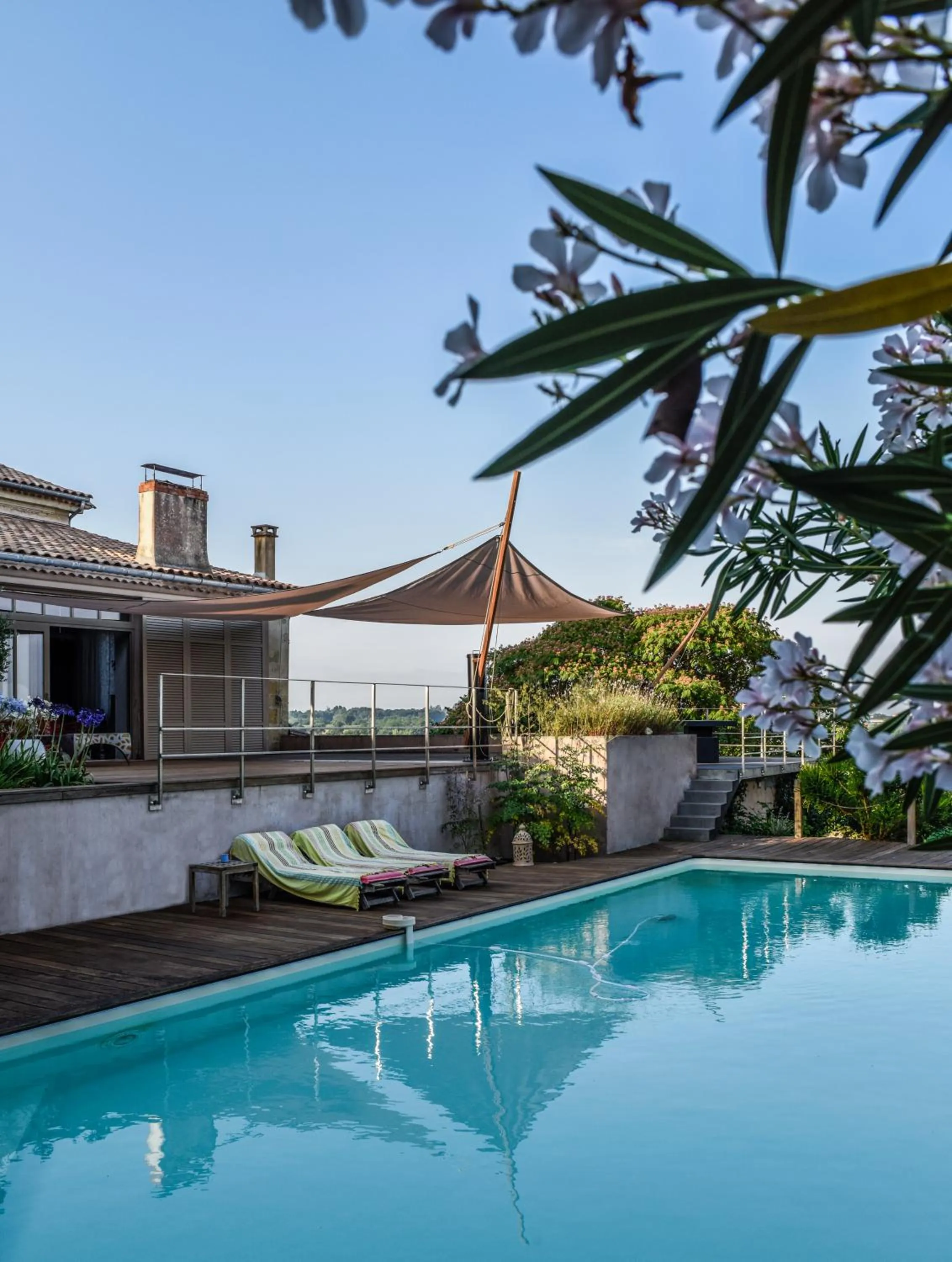 Swimming pool in Château Du Tasta