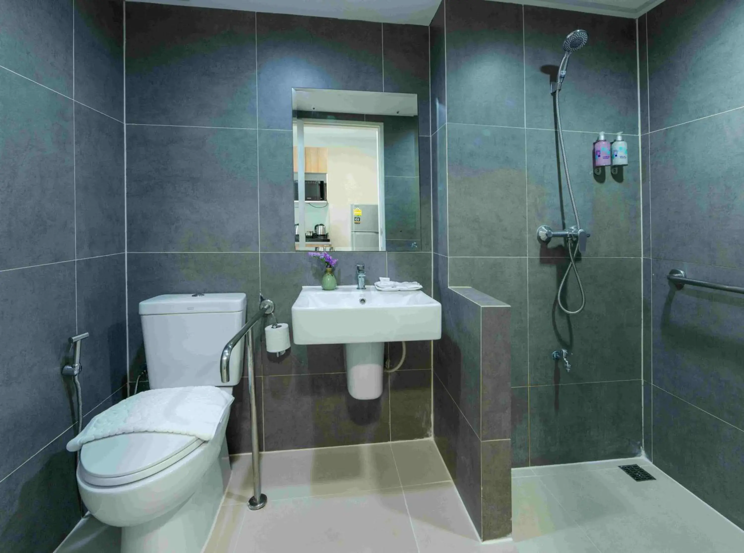 Toilet in Chiva Bangkok Hotel Toilet in Chiva Bangkok Hotel