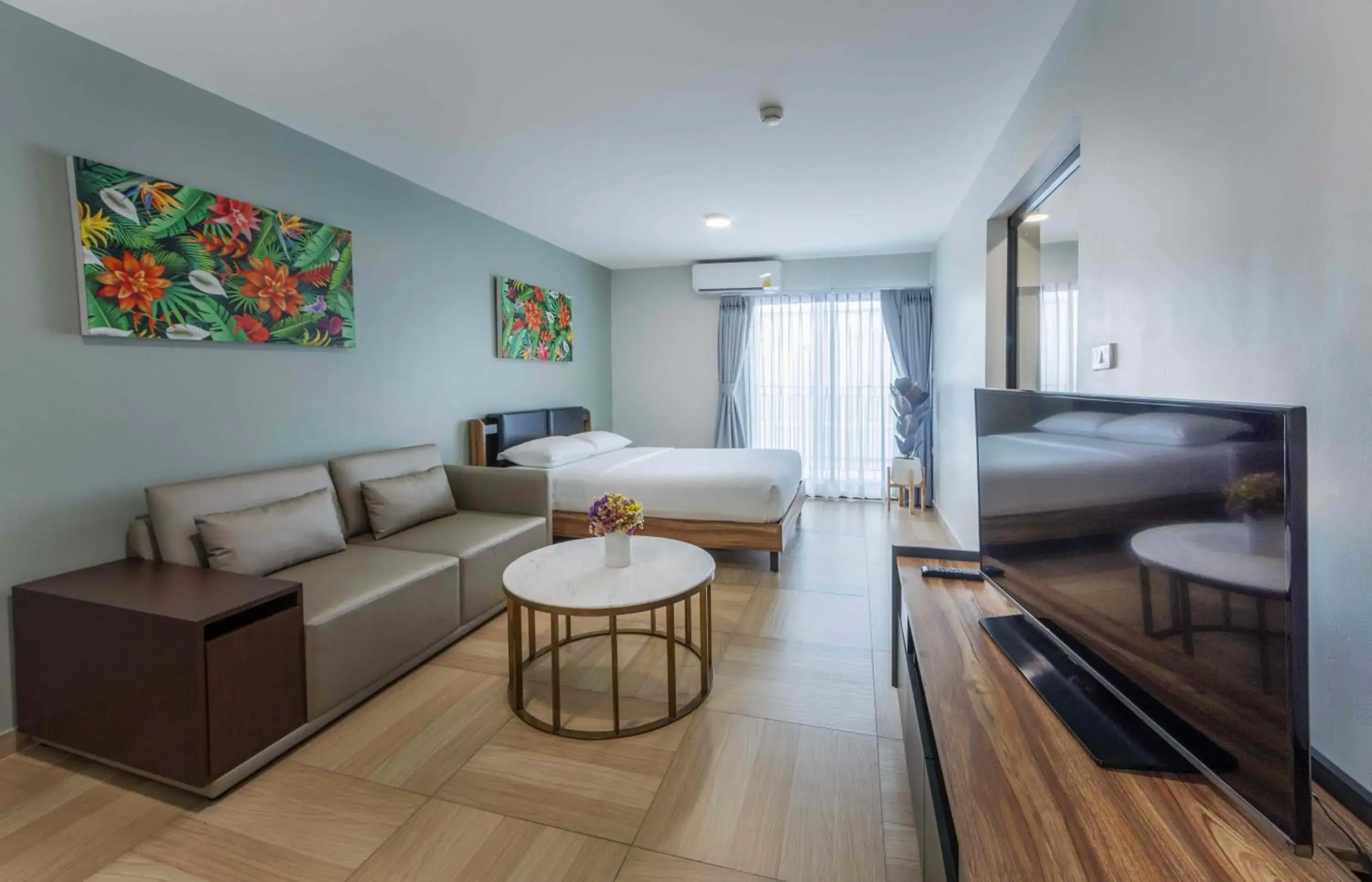 Bed in Chiva Bangkok Hotel - SHA Plus Bed in Chiva Bangkok Hotel - SHA Plus