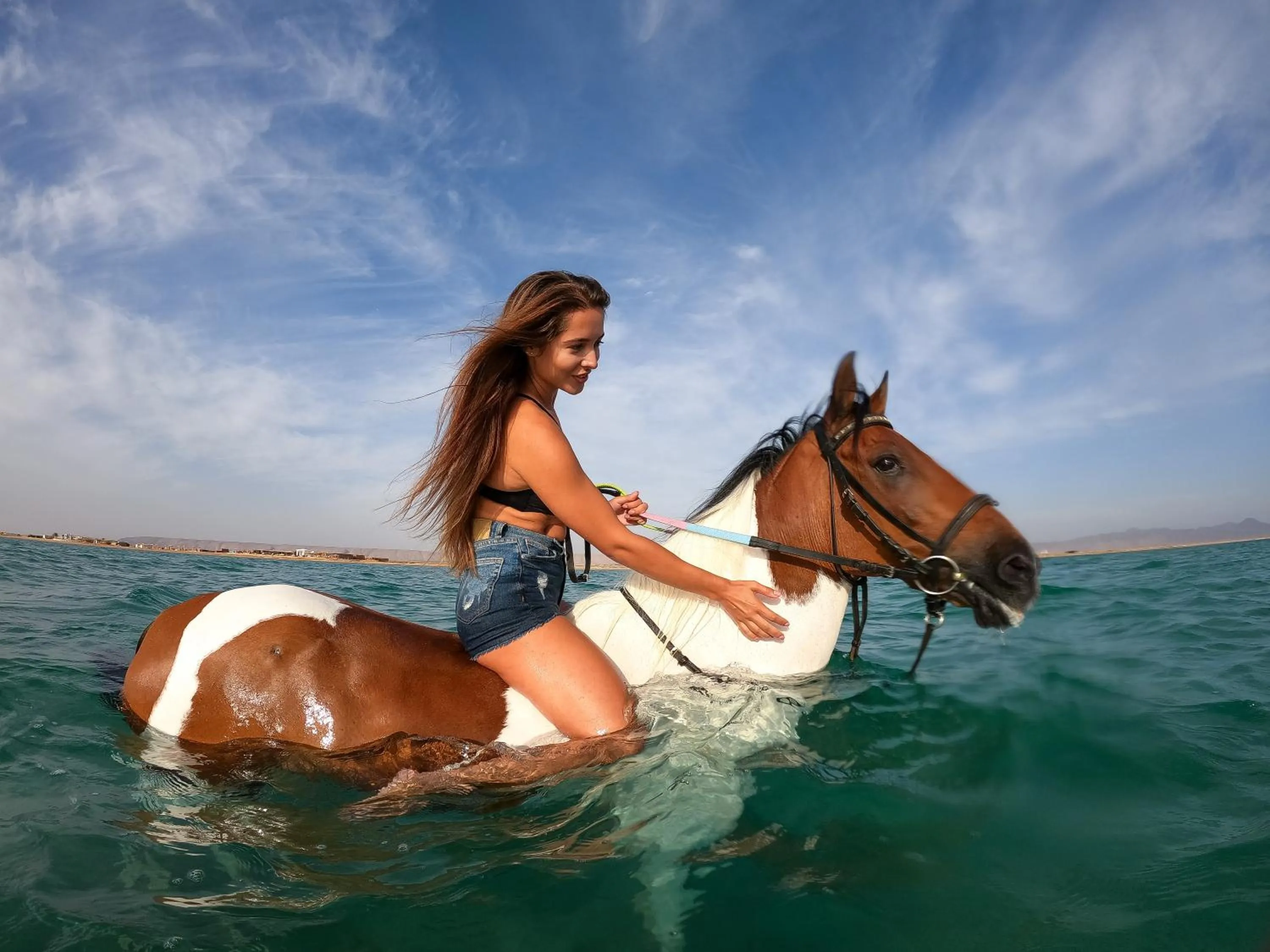 Horse-riding in Captain's Inn Hotel