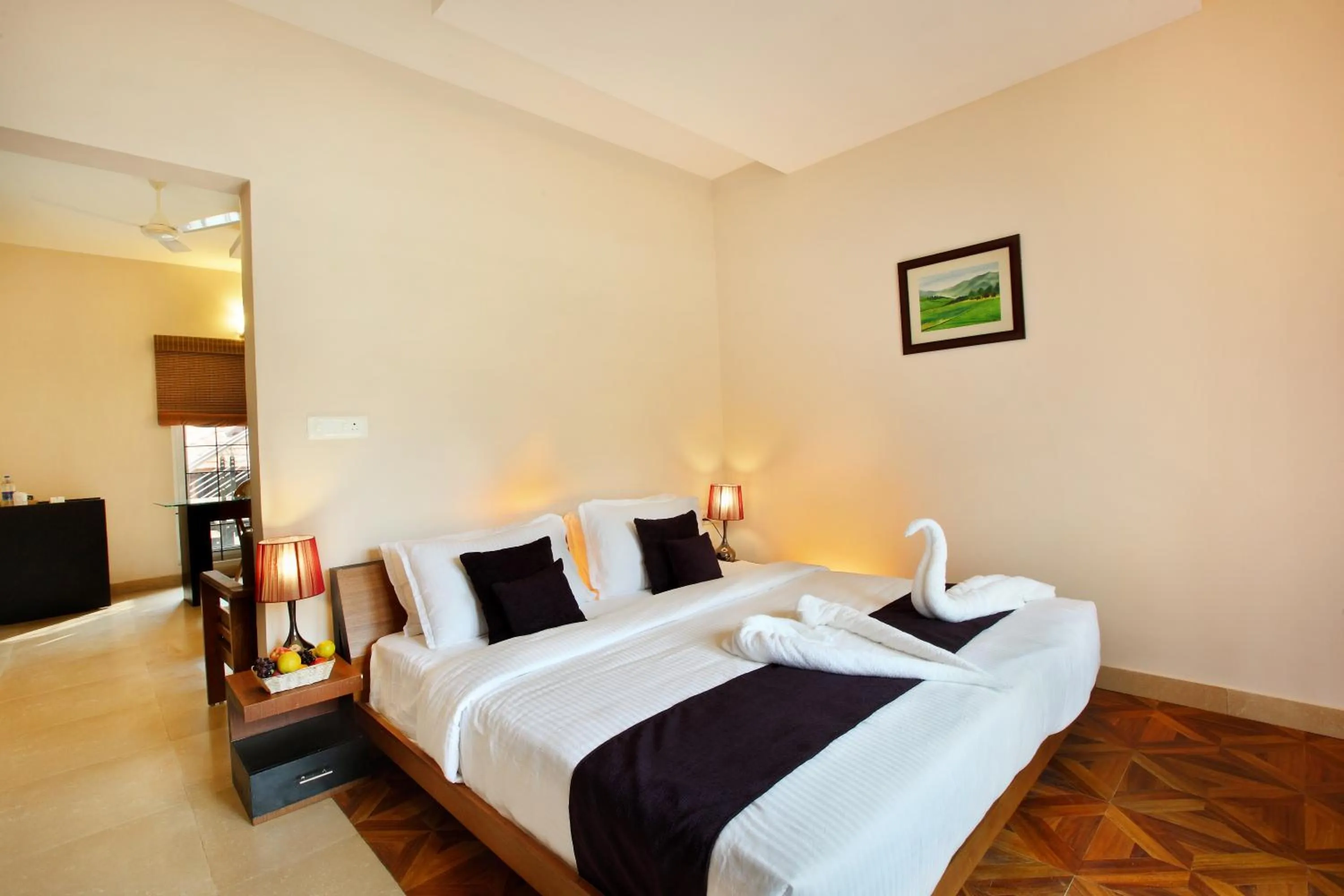 Bed in Broad Bean Resort & Spa