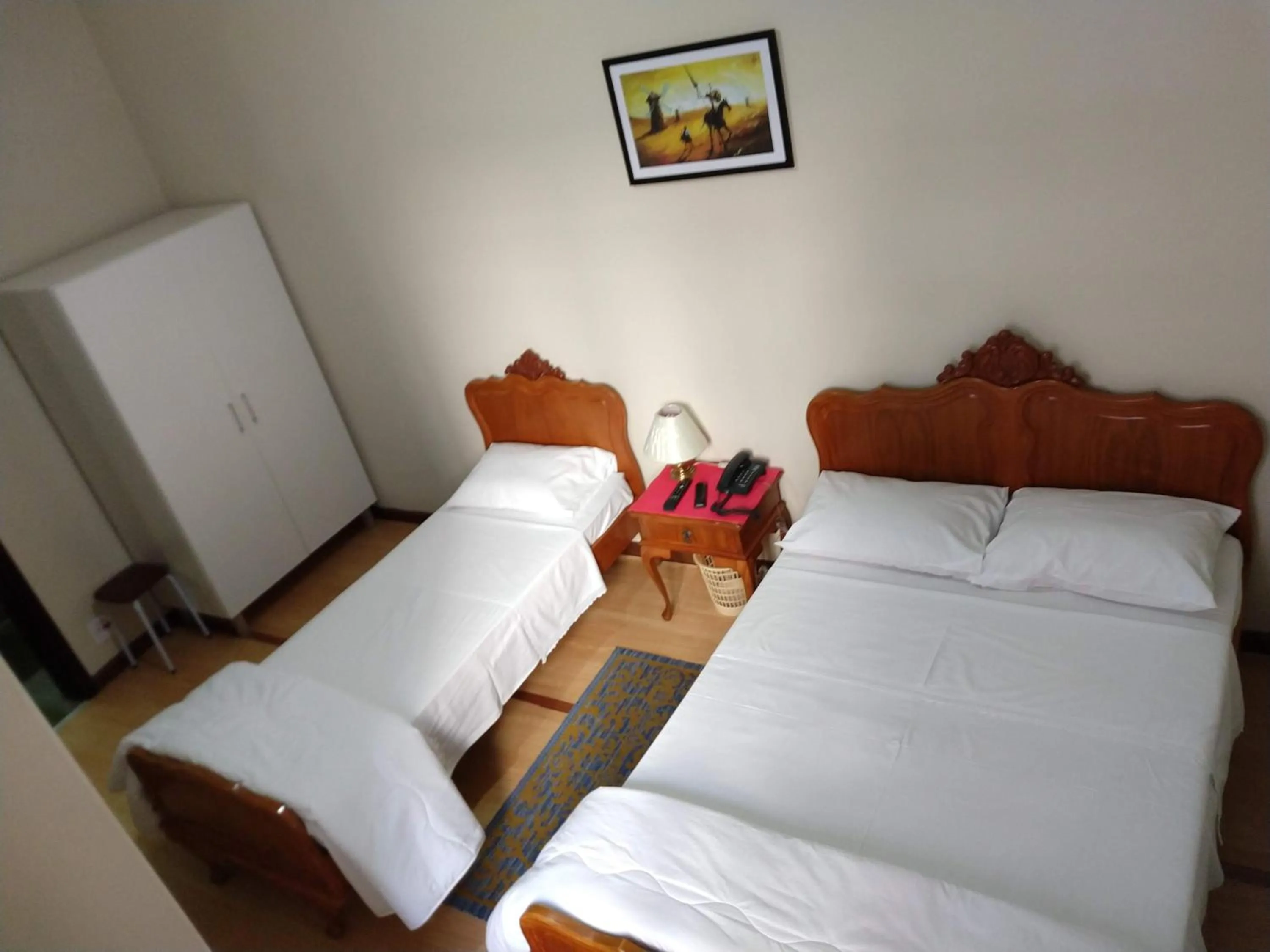 Bed in Hotel Cervantes