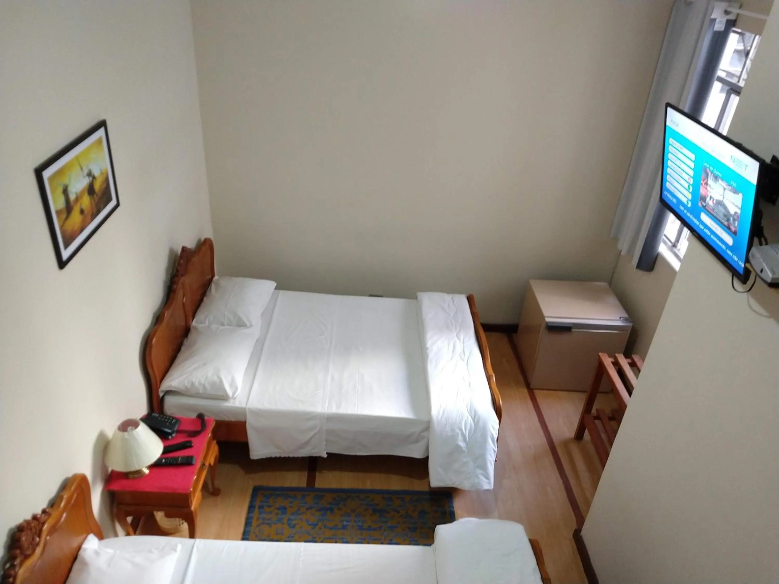 Bed in Hotel Cervantes