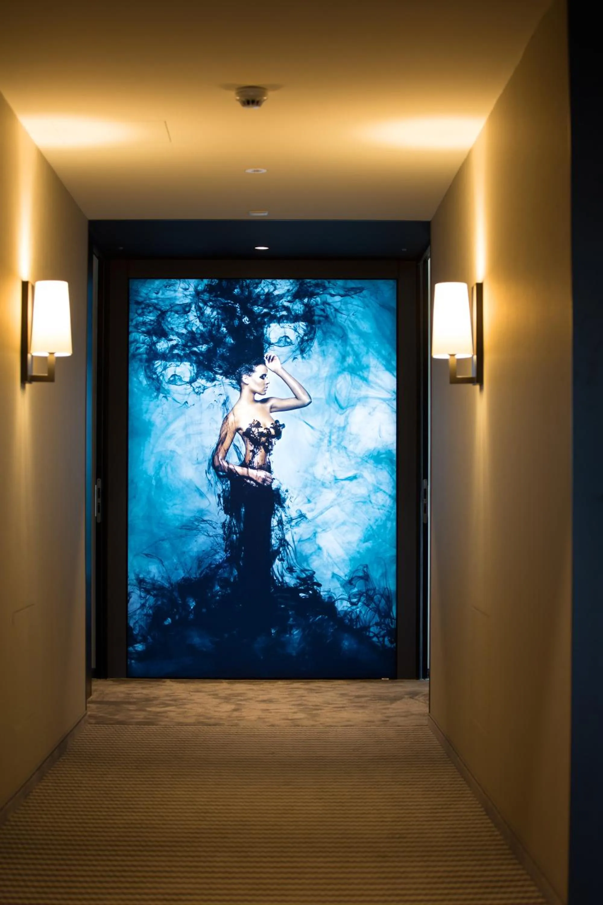 Decorative detail in b-smart hotel Bendern