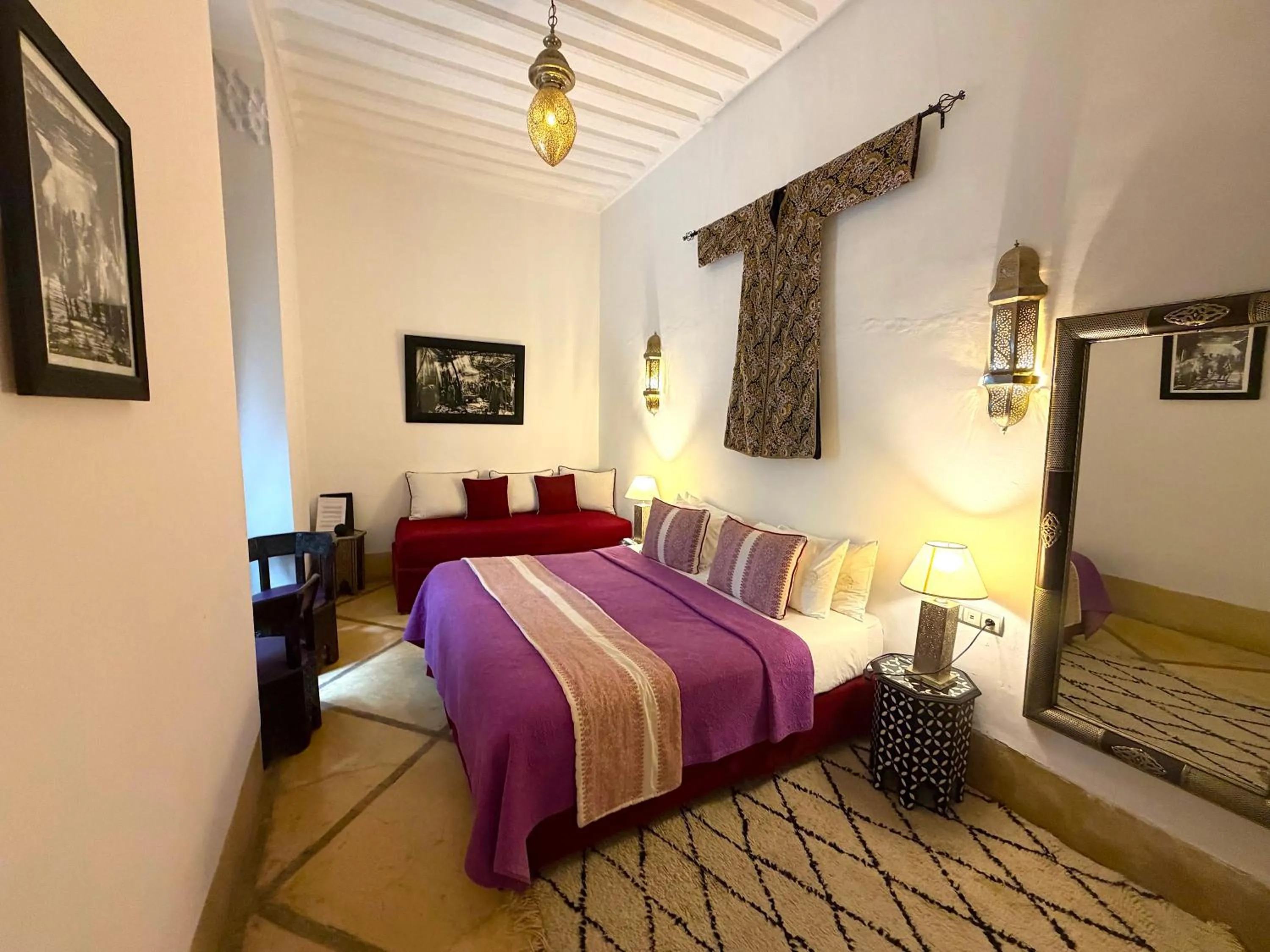 Bed in Riad Adore