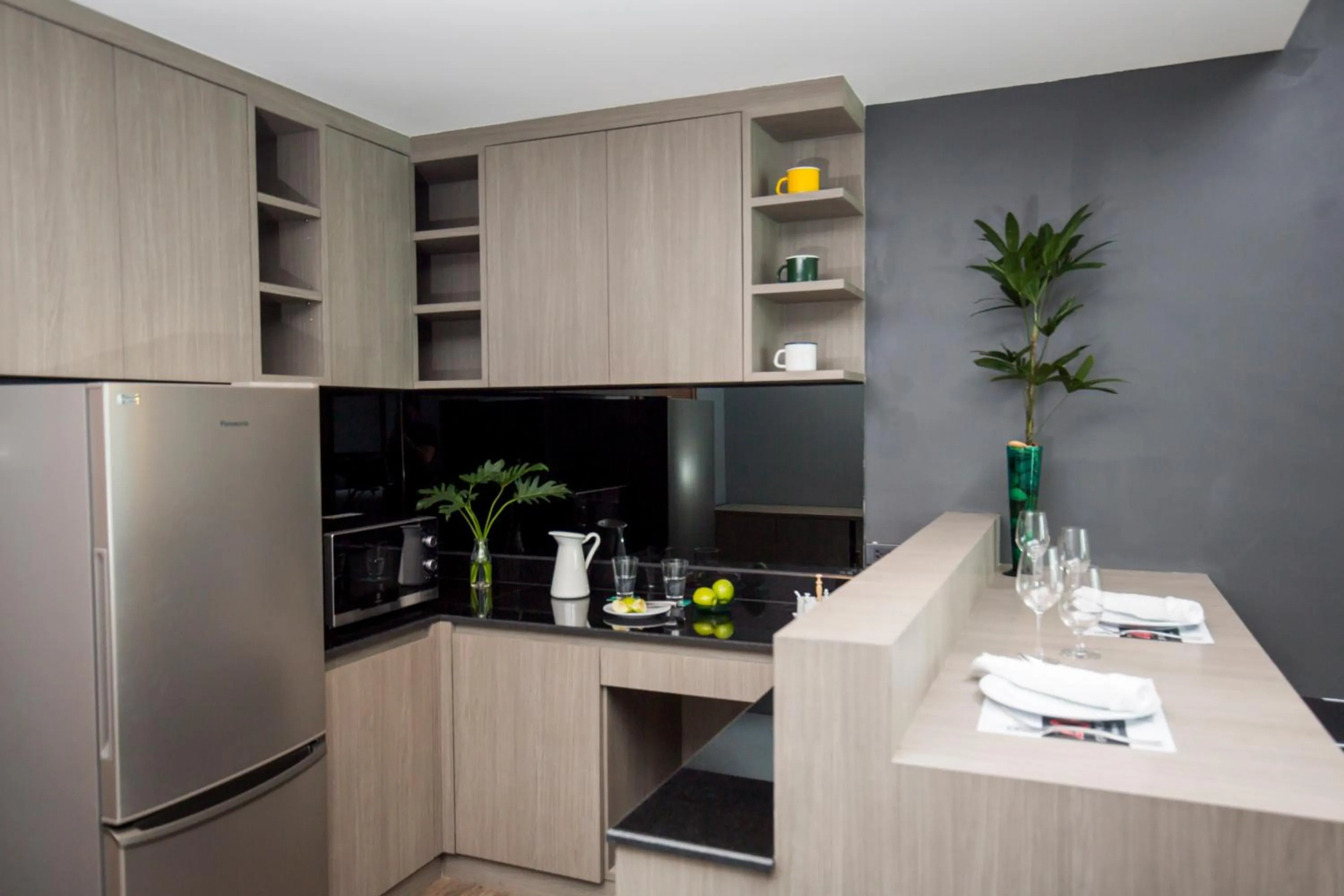 Kitchen or kitchenette in The Crystal Hotel Buriram - formerly X2 Vibe Buriram