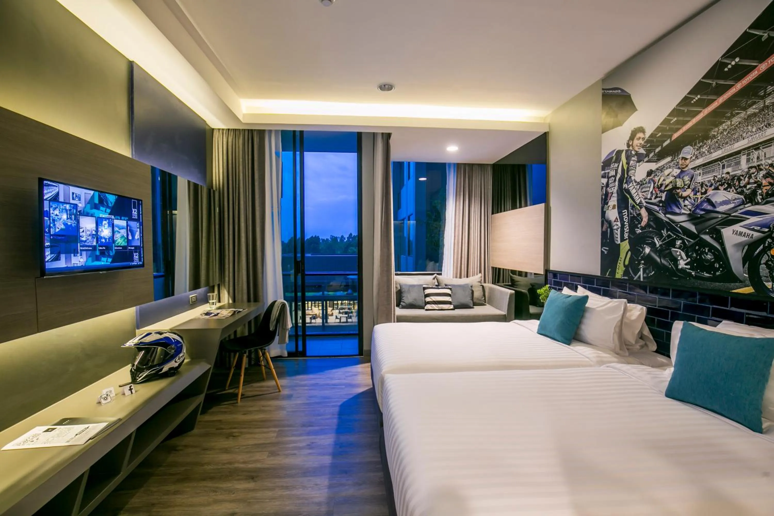 Photo of the whole room, Bed in The Crystal Hotel Buriram - formerly X2 Vibe Buriram
