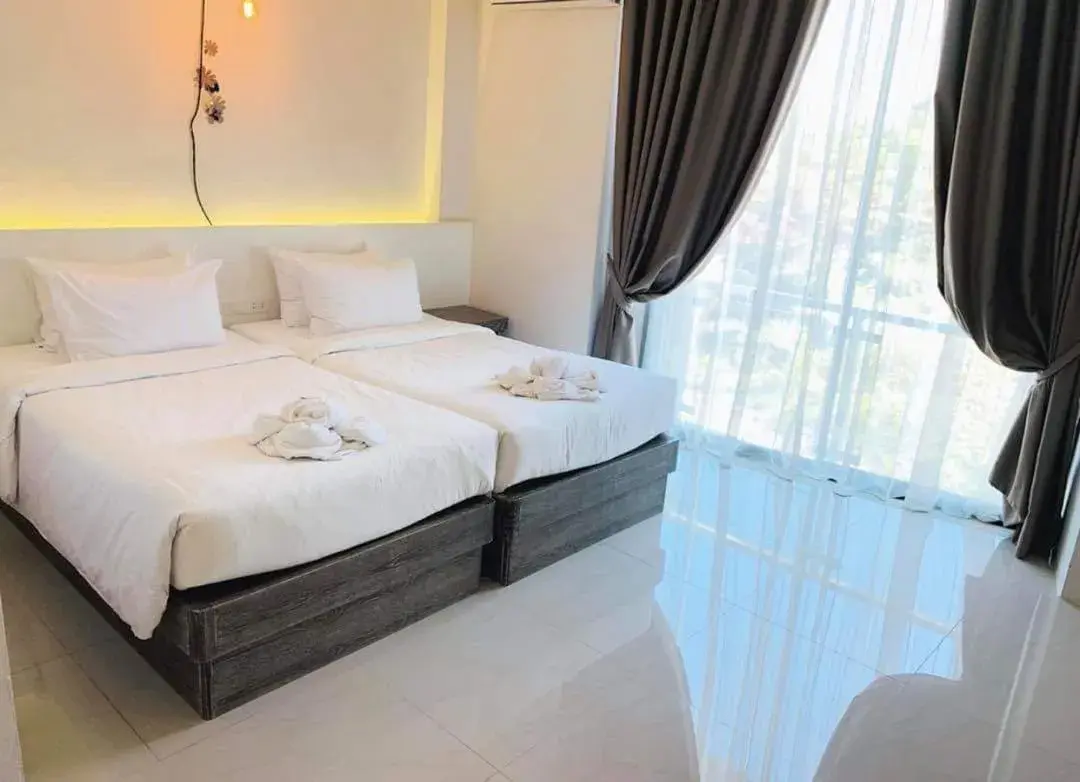 Bed in Hotel Chuan Chom The High Resort Saraburi - SHA Plus Bed in Hotel Chuan Chom The High Resort Saraburi - SHA Plus