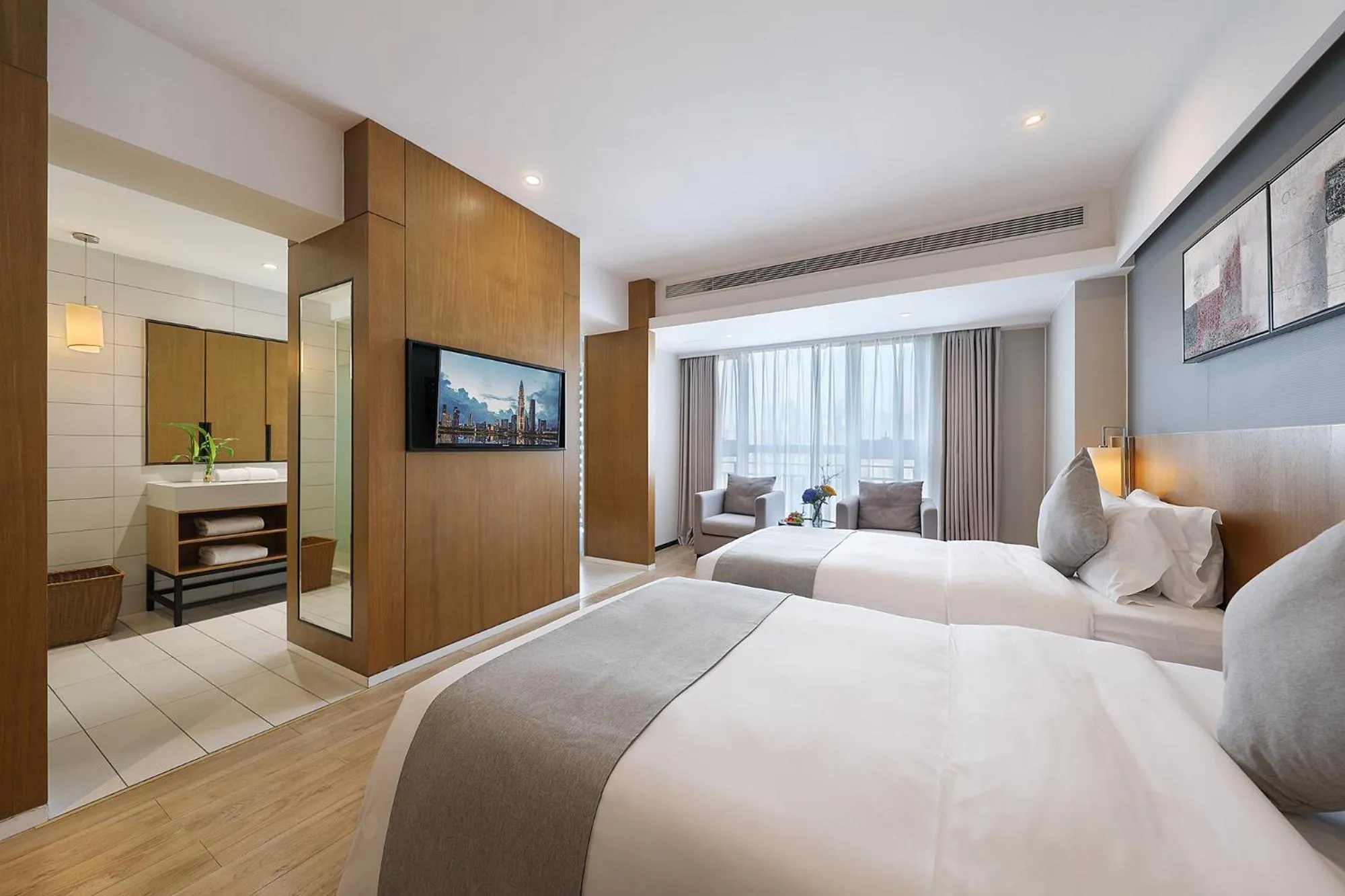 Photo of the whole room, Bed in Hongdu Hotel