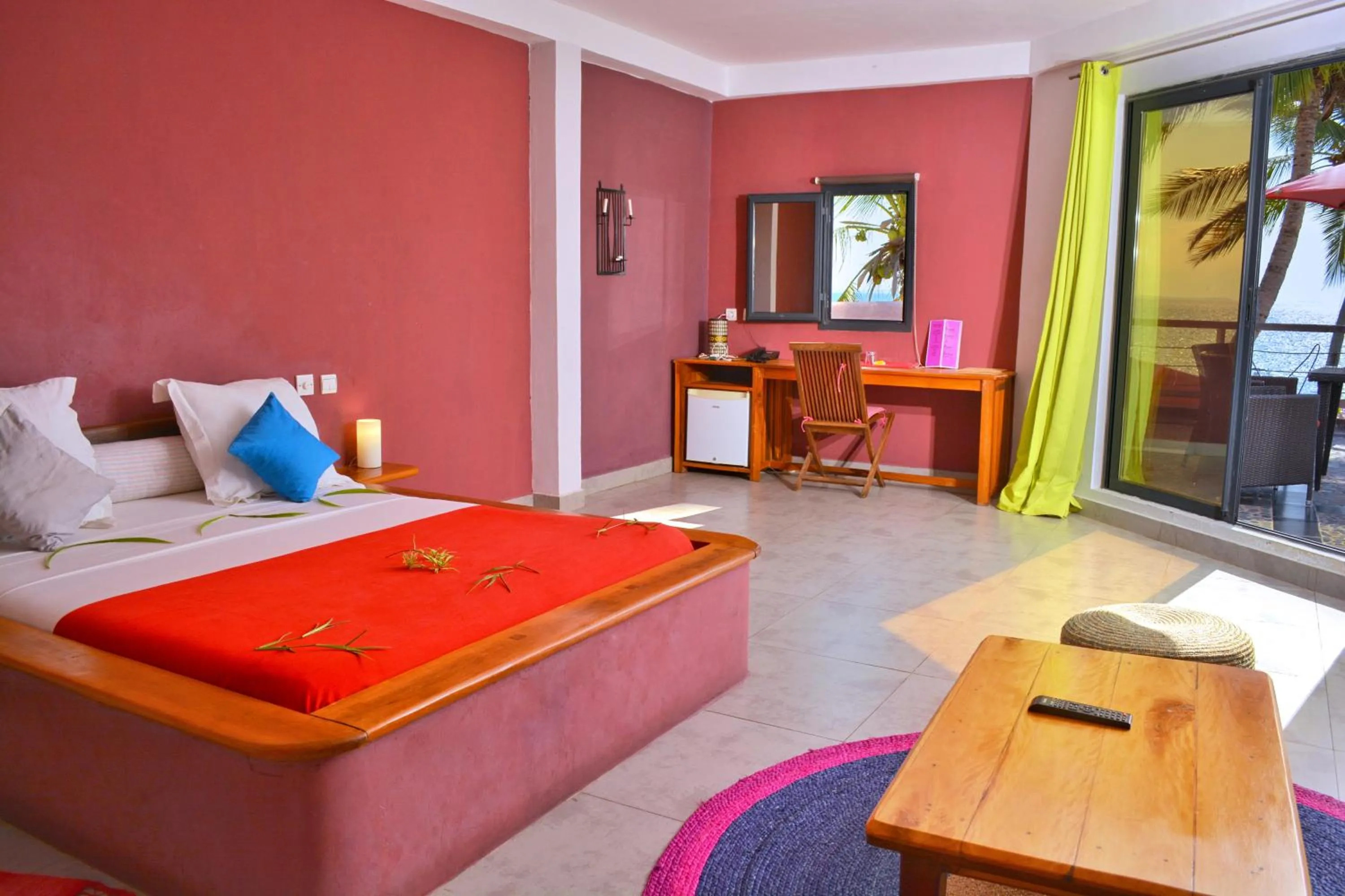 Bed in Hôtel Sarimanok