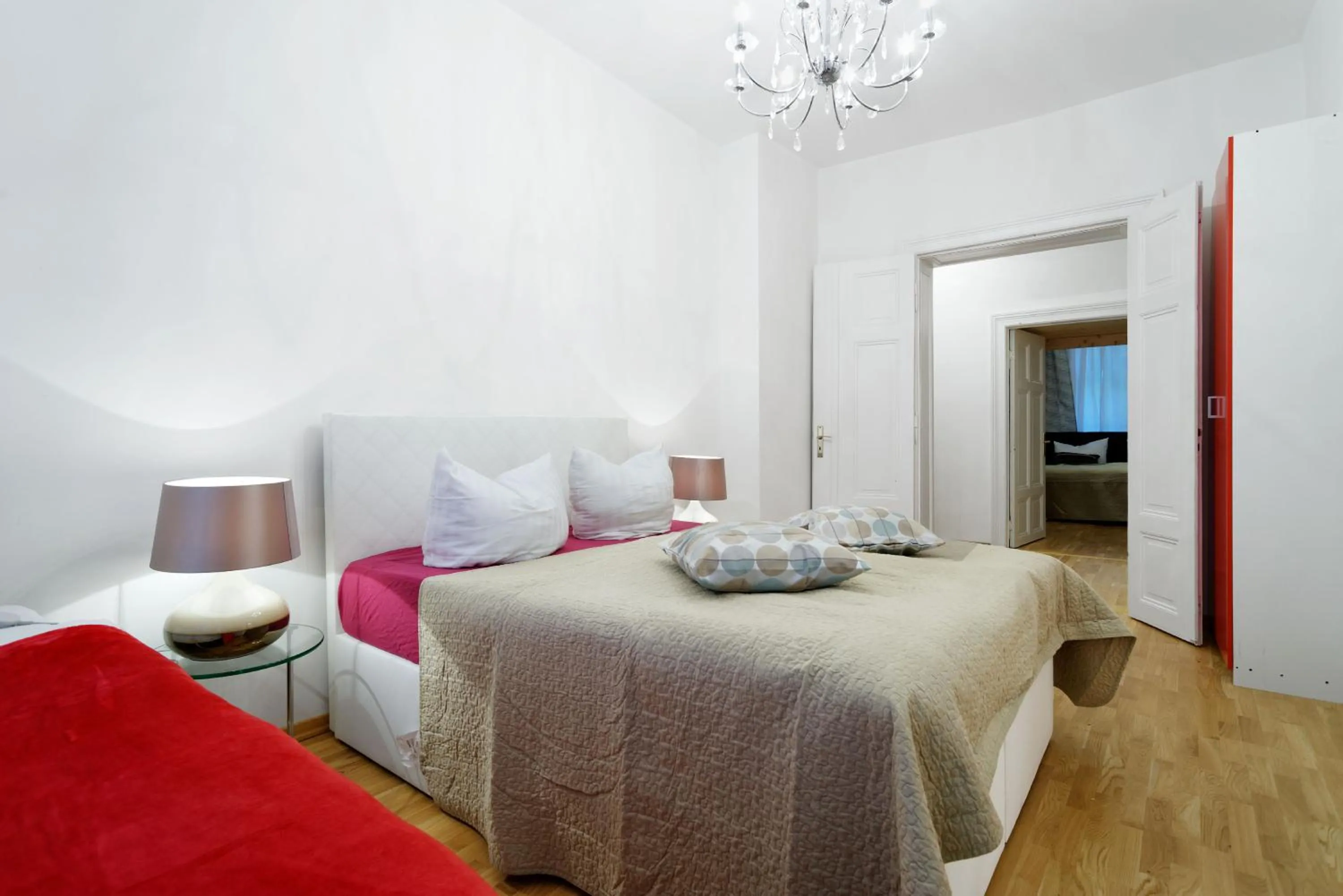 Bedroom, Bed in Grand Central Mitte Apartment