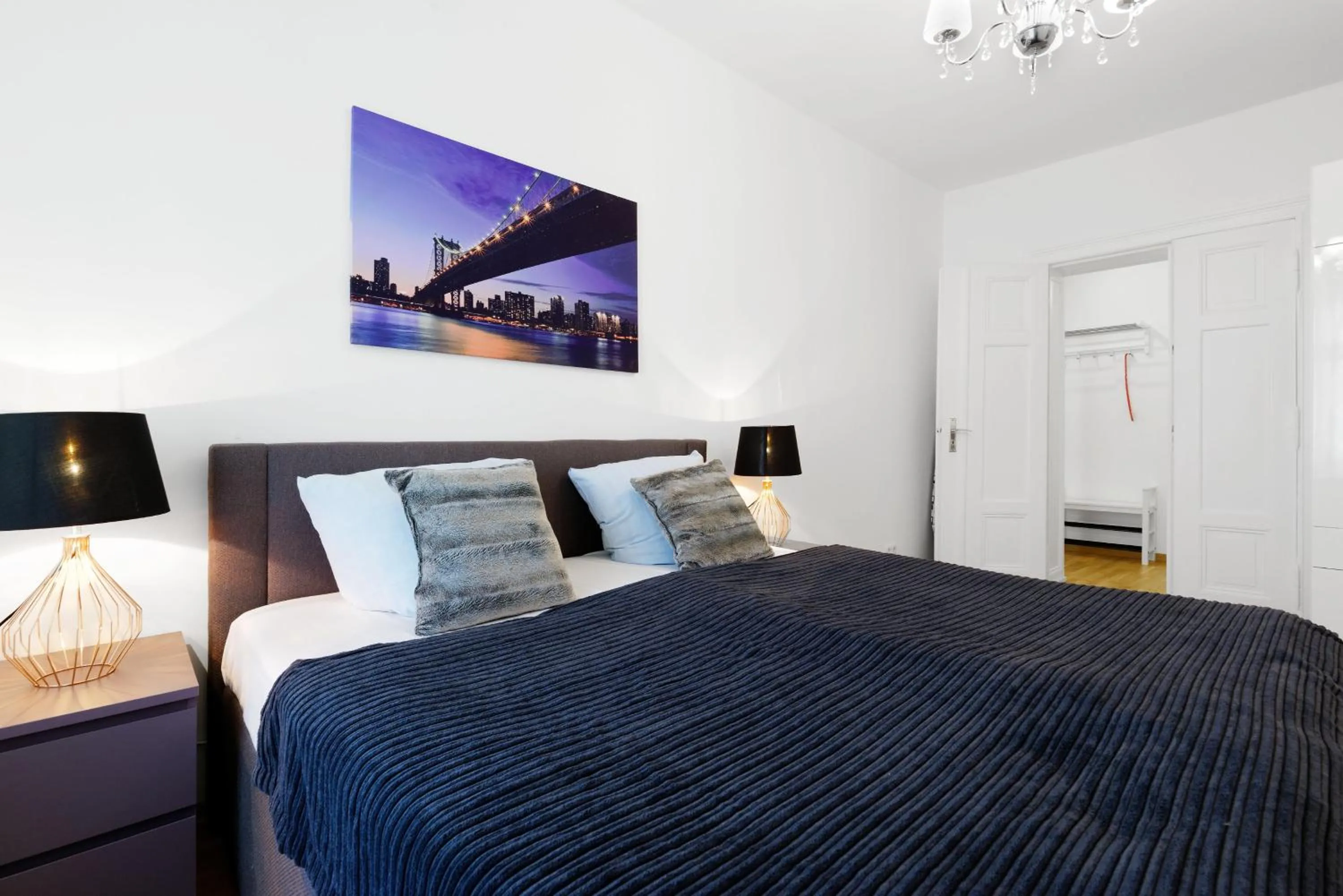 Bed in Grand Central Mitte Apartment