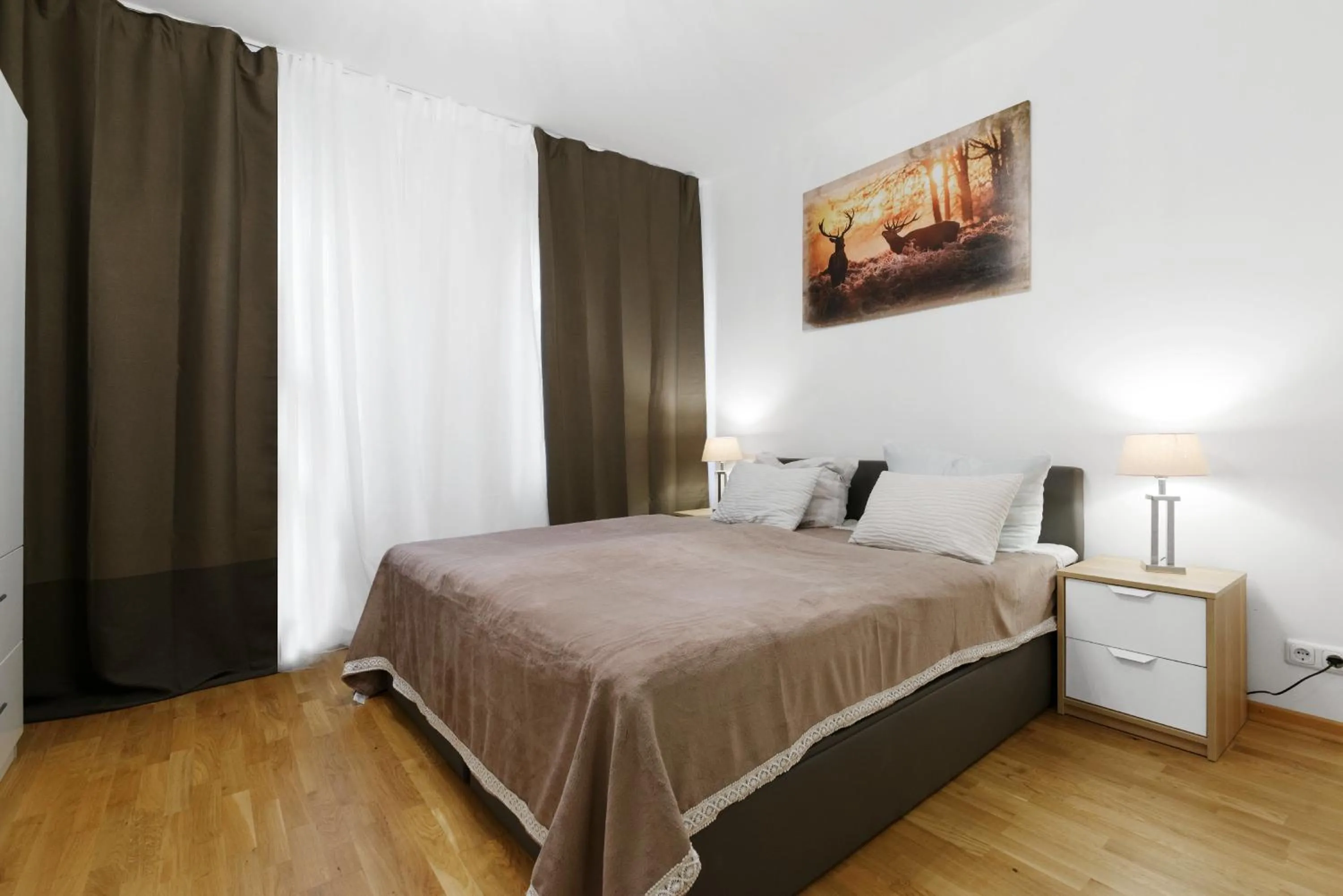 Bed in Grand Central Mitte Apartment