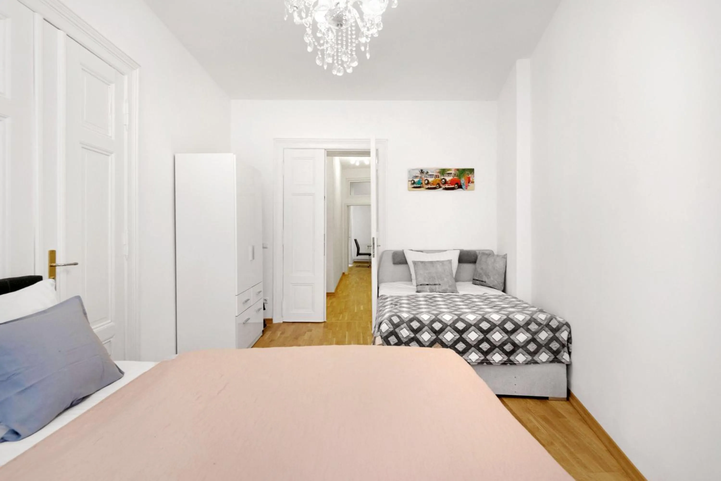 Bed in Grand Central Mitte Apartment