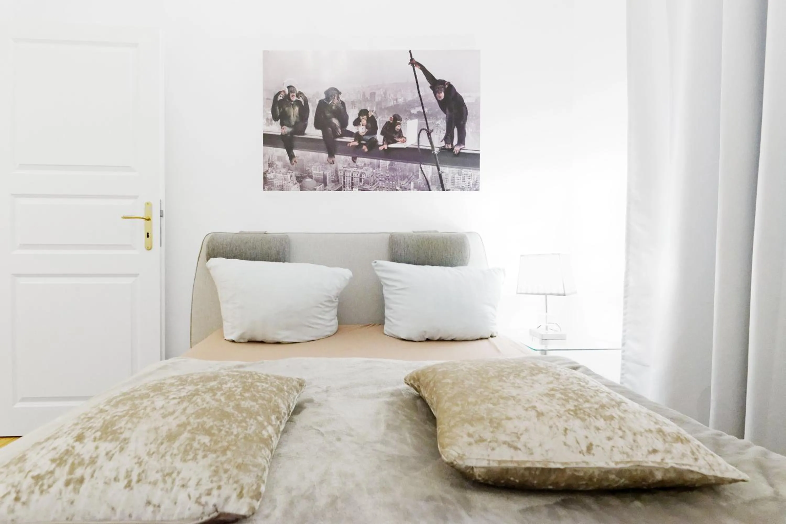 Bedroom, Bed in Grand Central Mitte Apartment