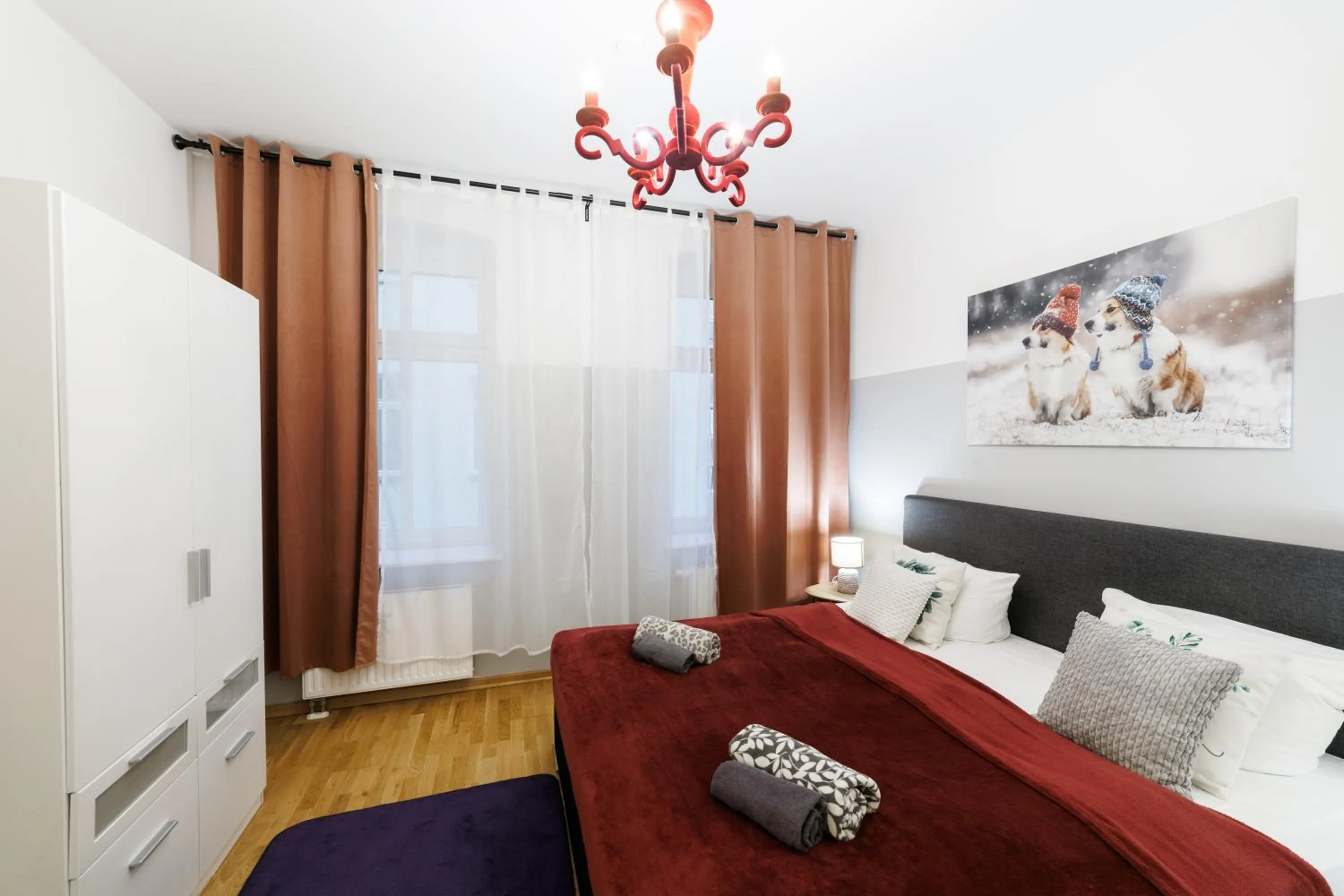 Bed in Grand Central Mitte Apartment