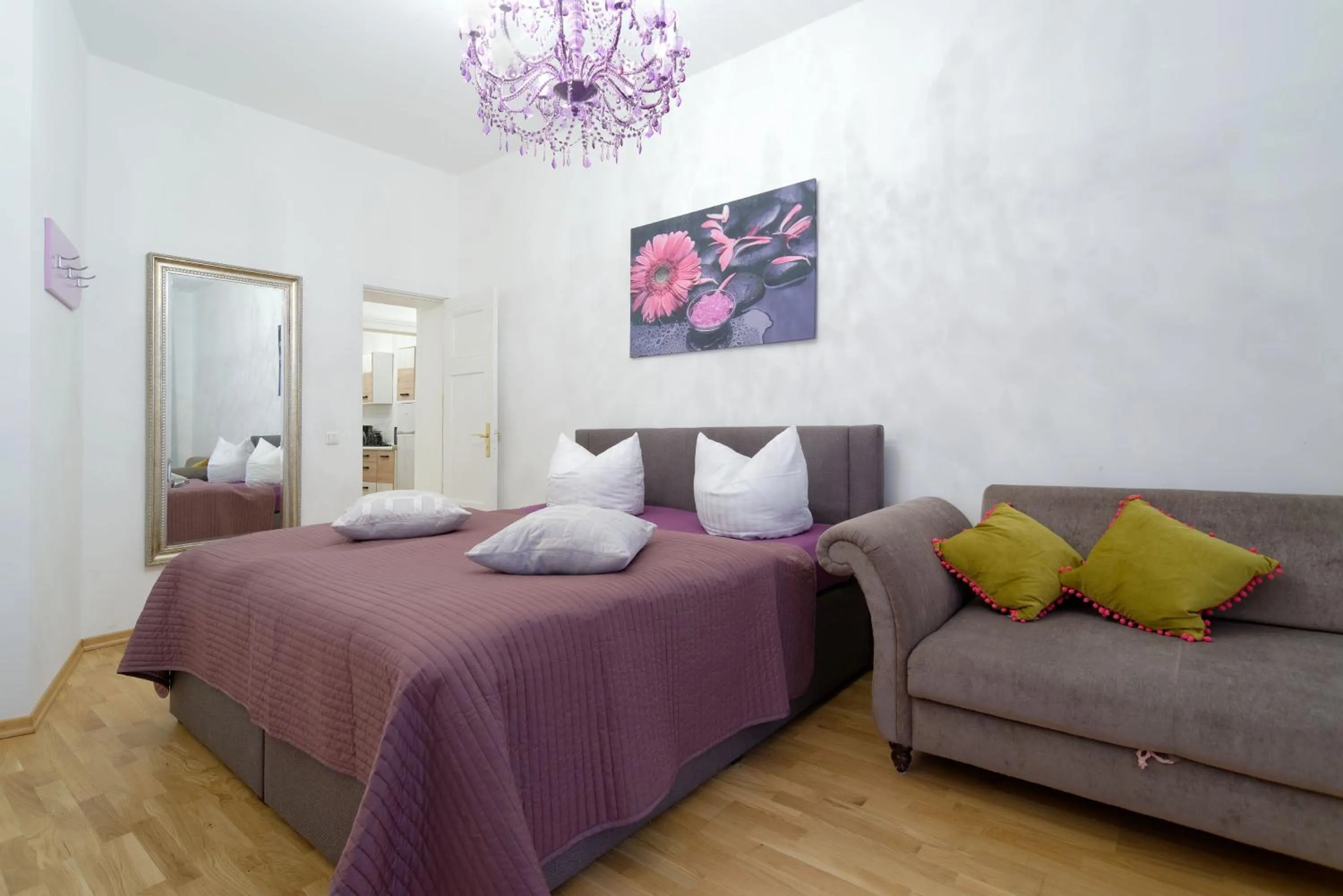 Bedroom, Bed in Grand Central Mitte Apartment