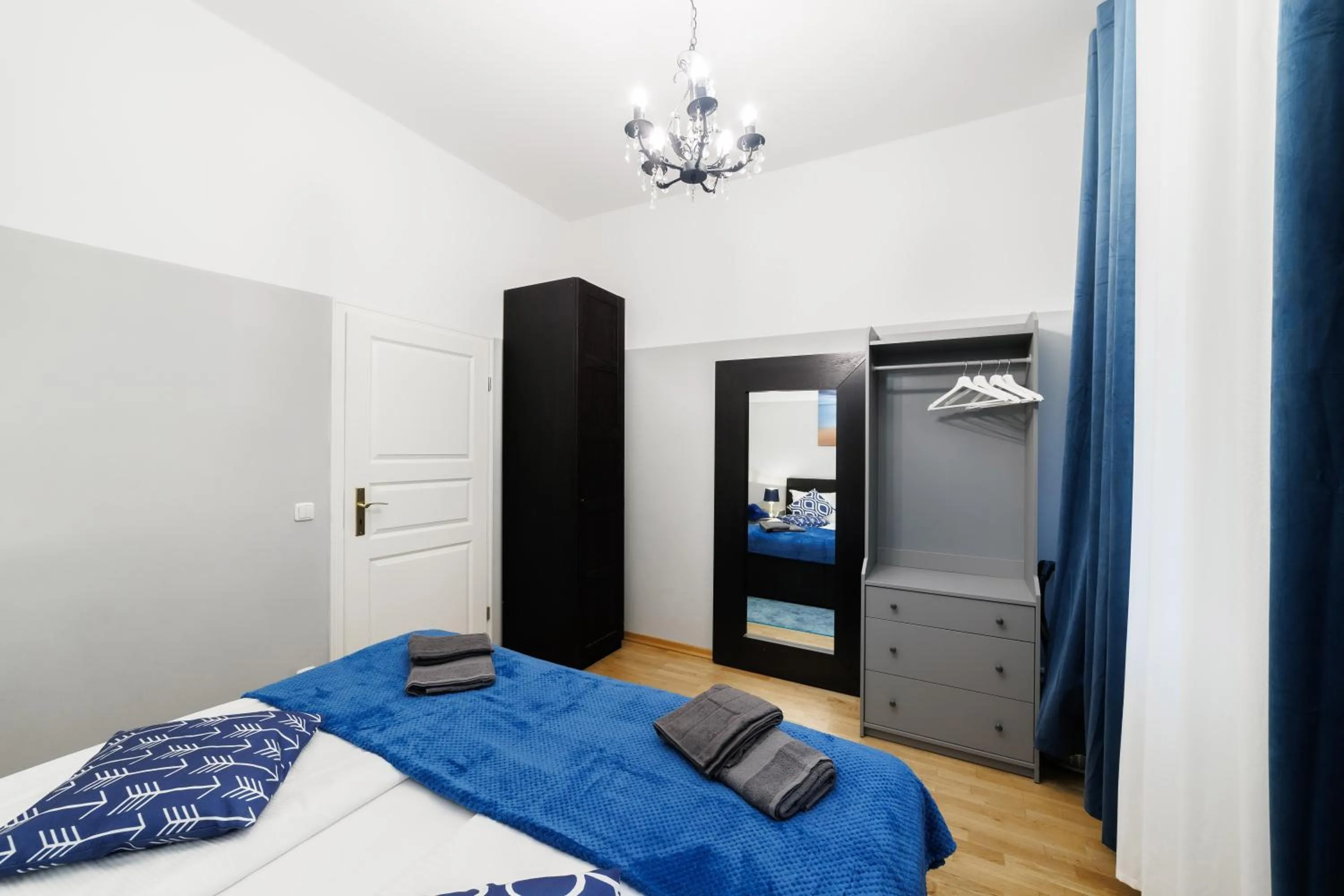 Bedroom, Bed in Grand Central Mitte Apartment