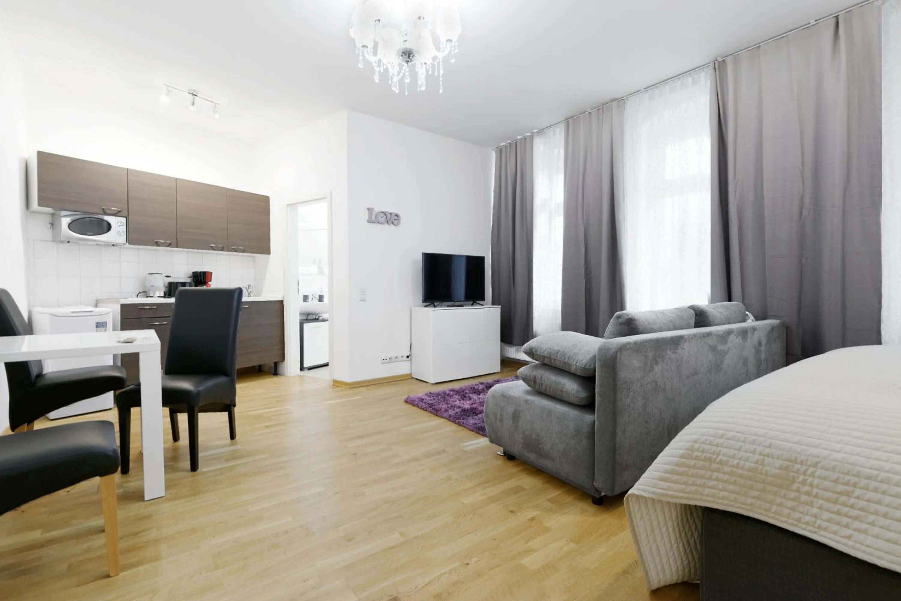 Living room in Grand Central Mitte Apartment
