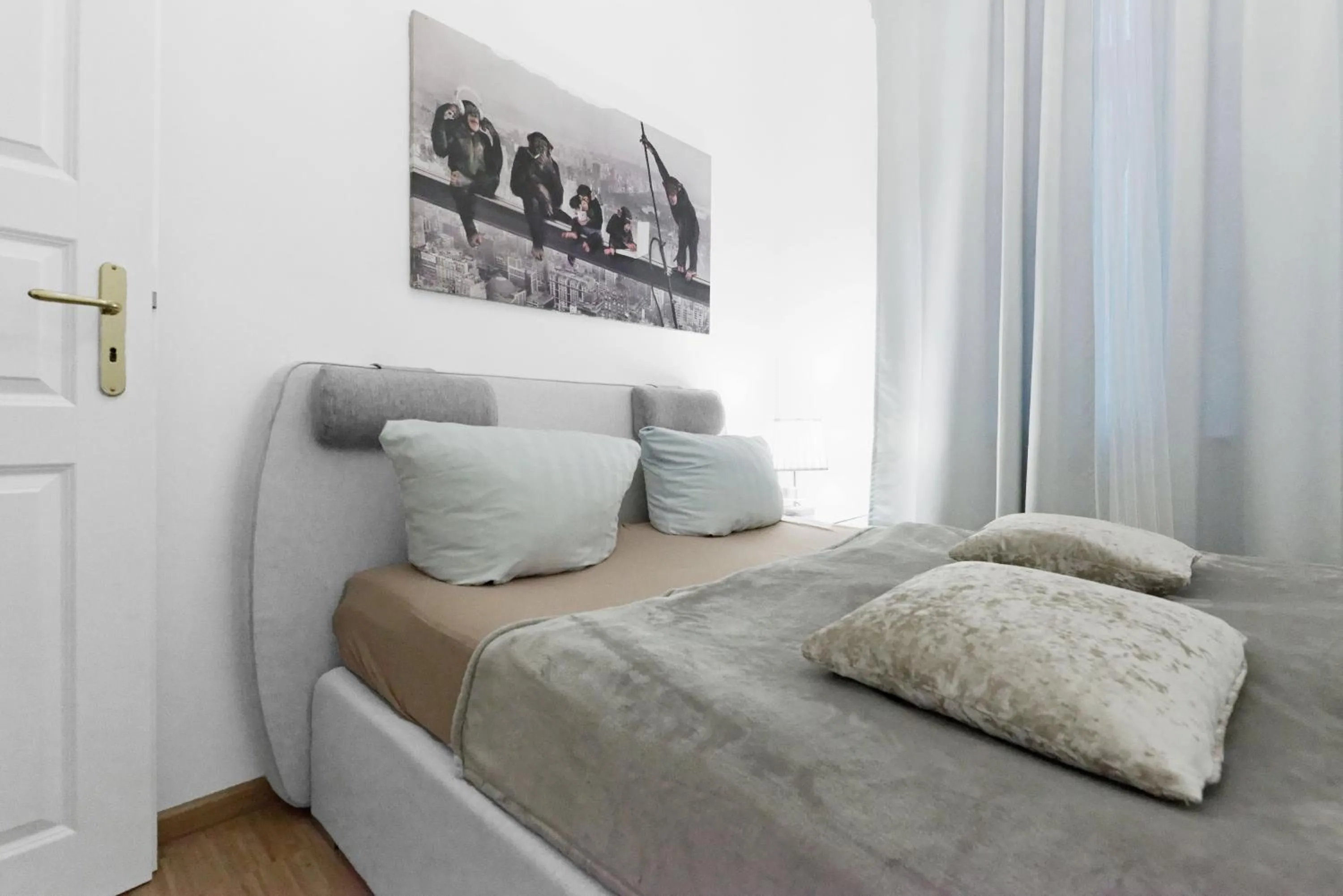 Bedroom, Bed in Grand Central Mitte Apartment