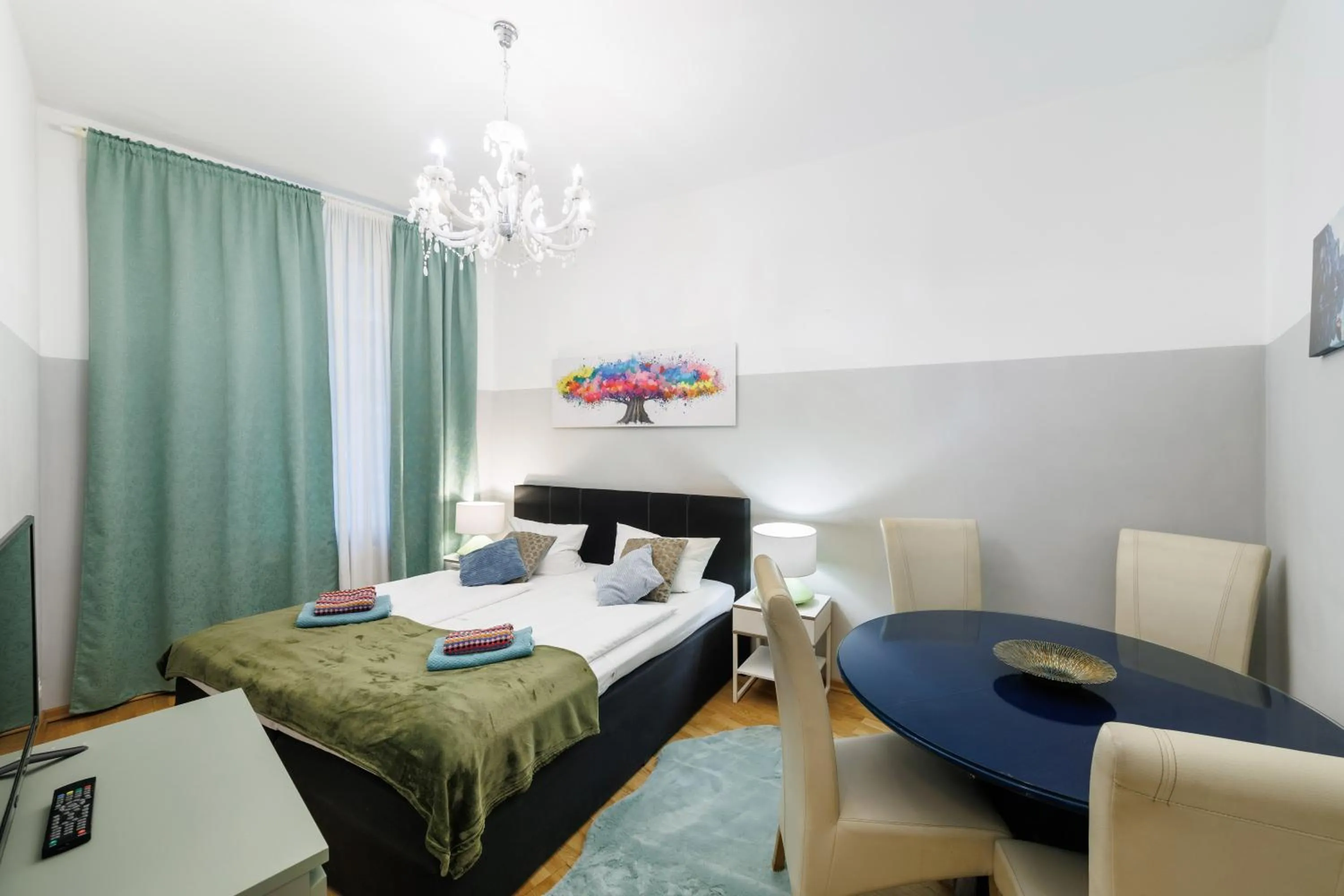 Bed in Grand Central Mitte Apartment