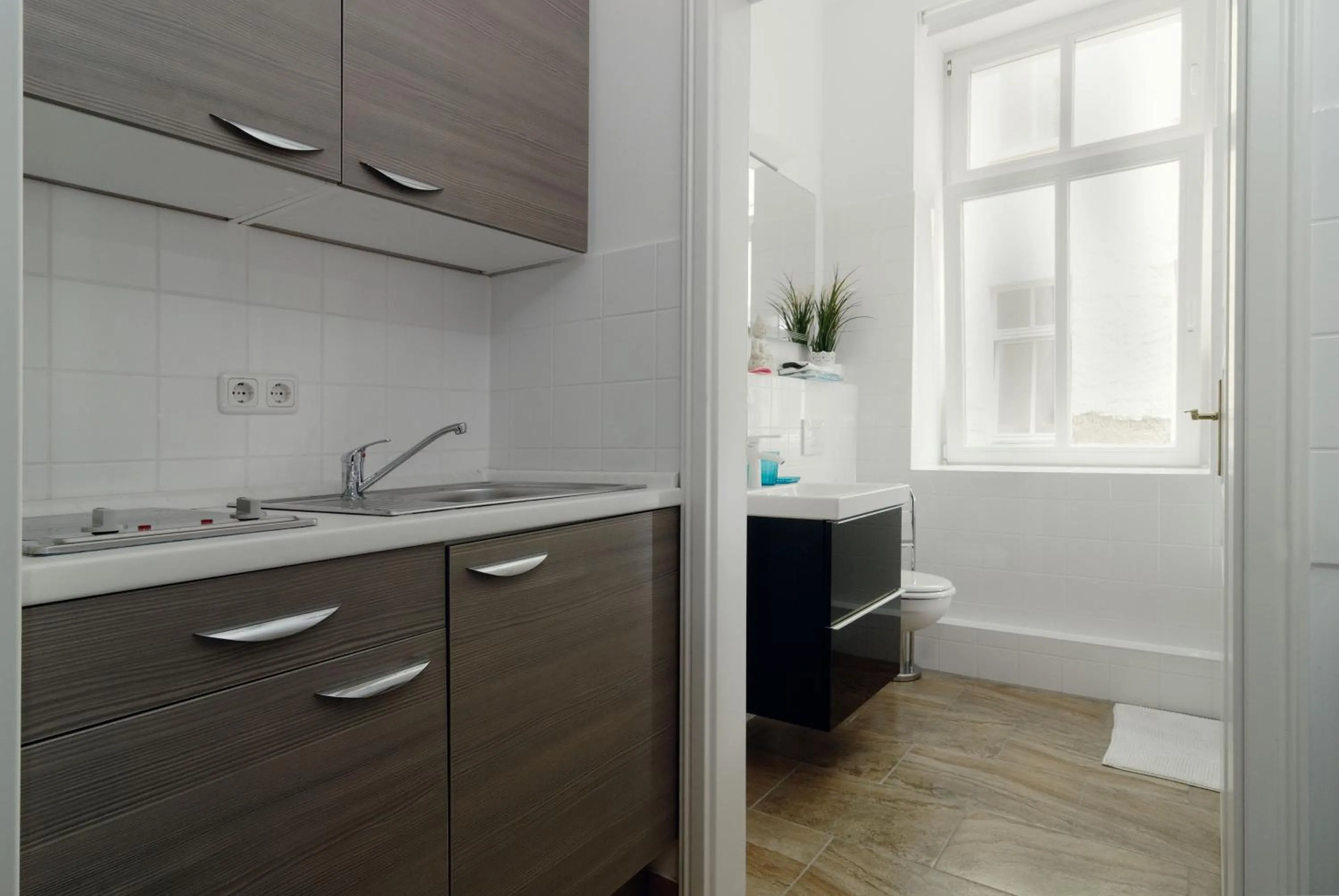 Kitchen or kitchenette in Grand Central Mitte Apartment
