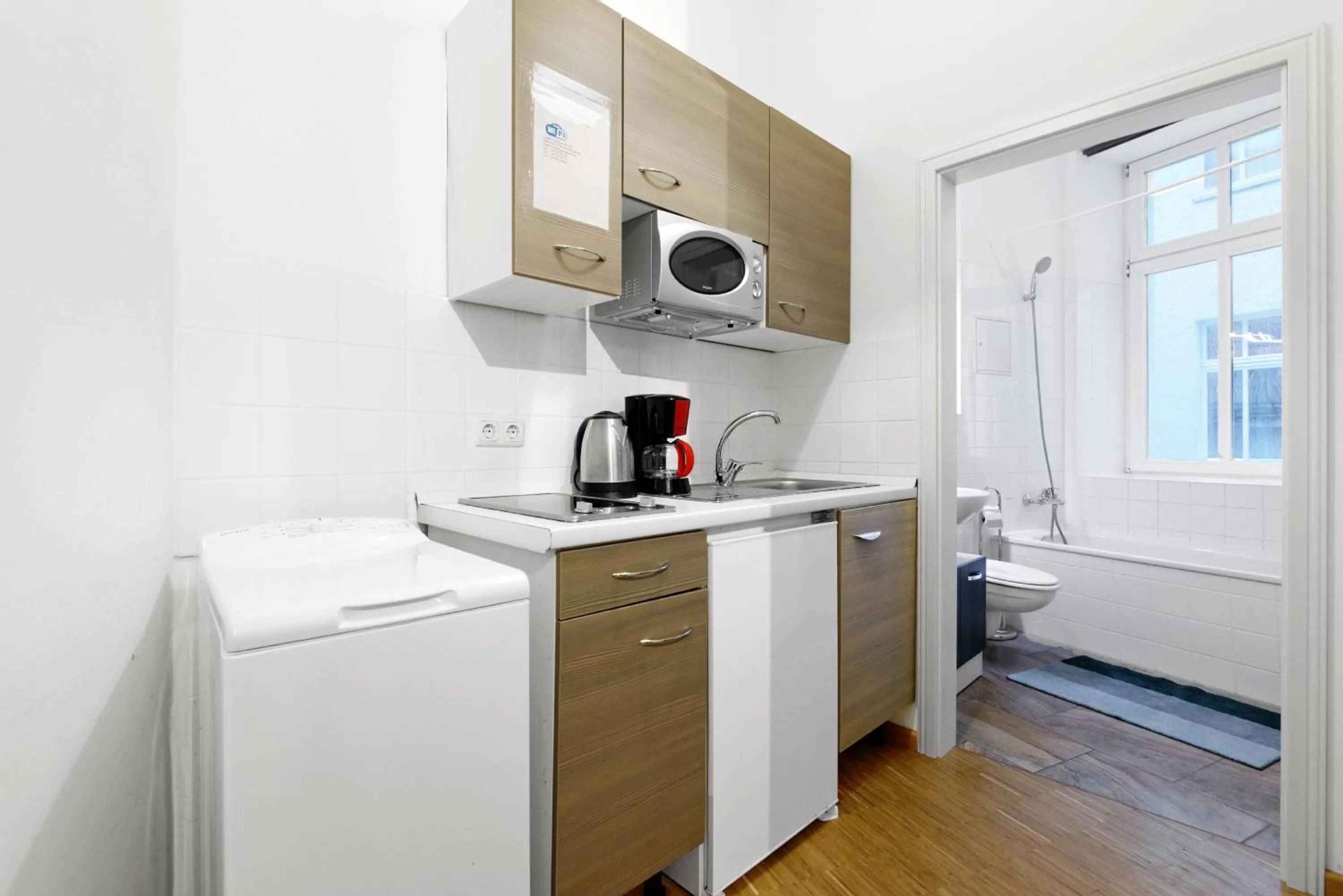 Kitchen or kitchenette in Grand Central Mitte Apartment