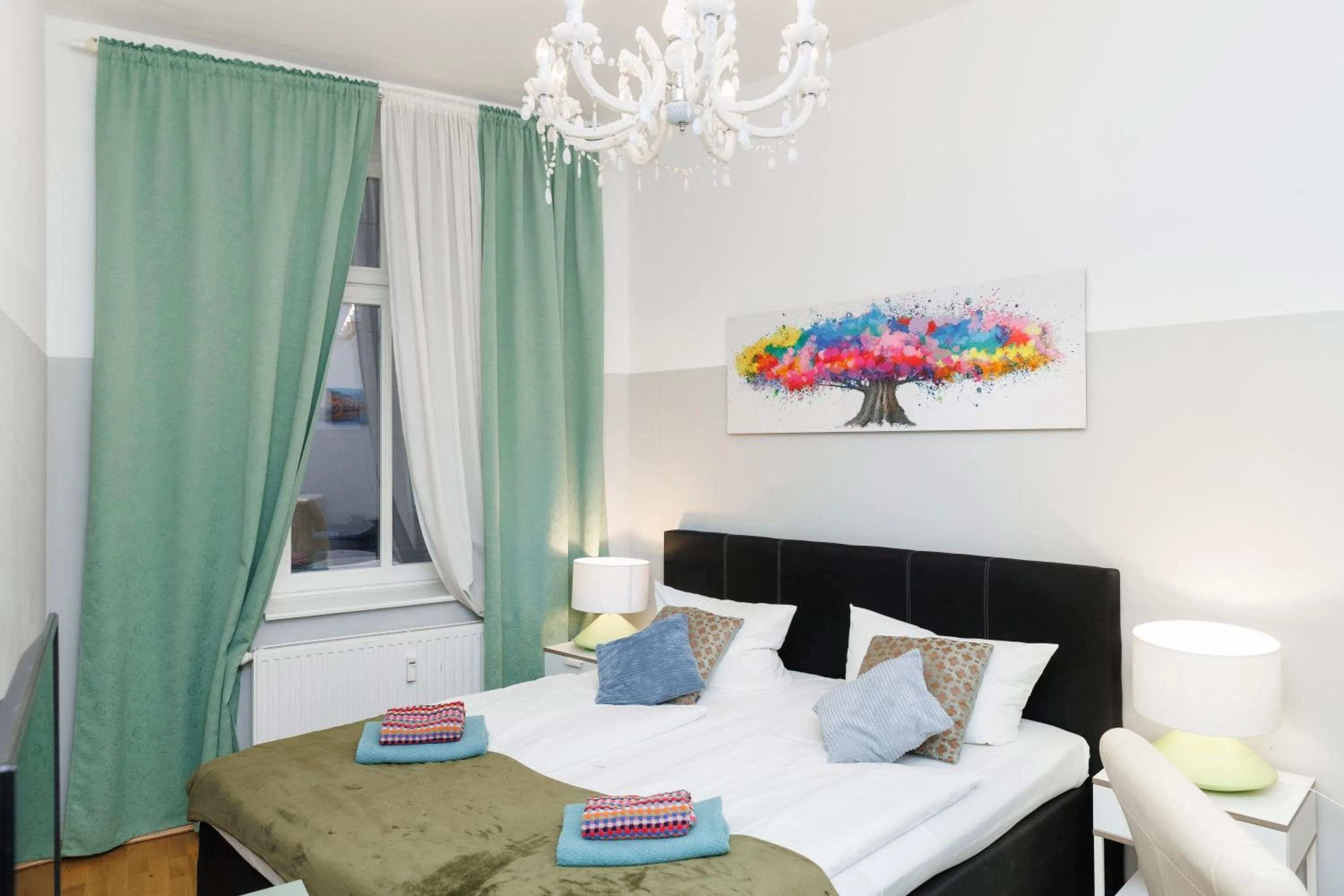 Bed in Grand Central Mitte Apartment
