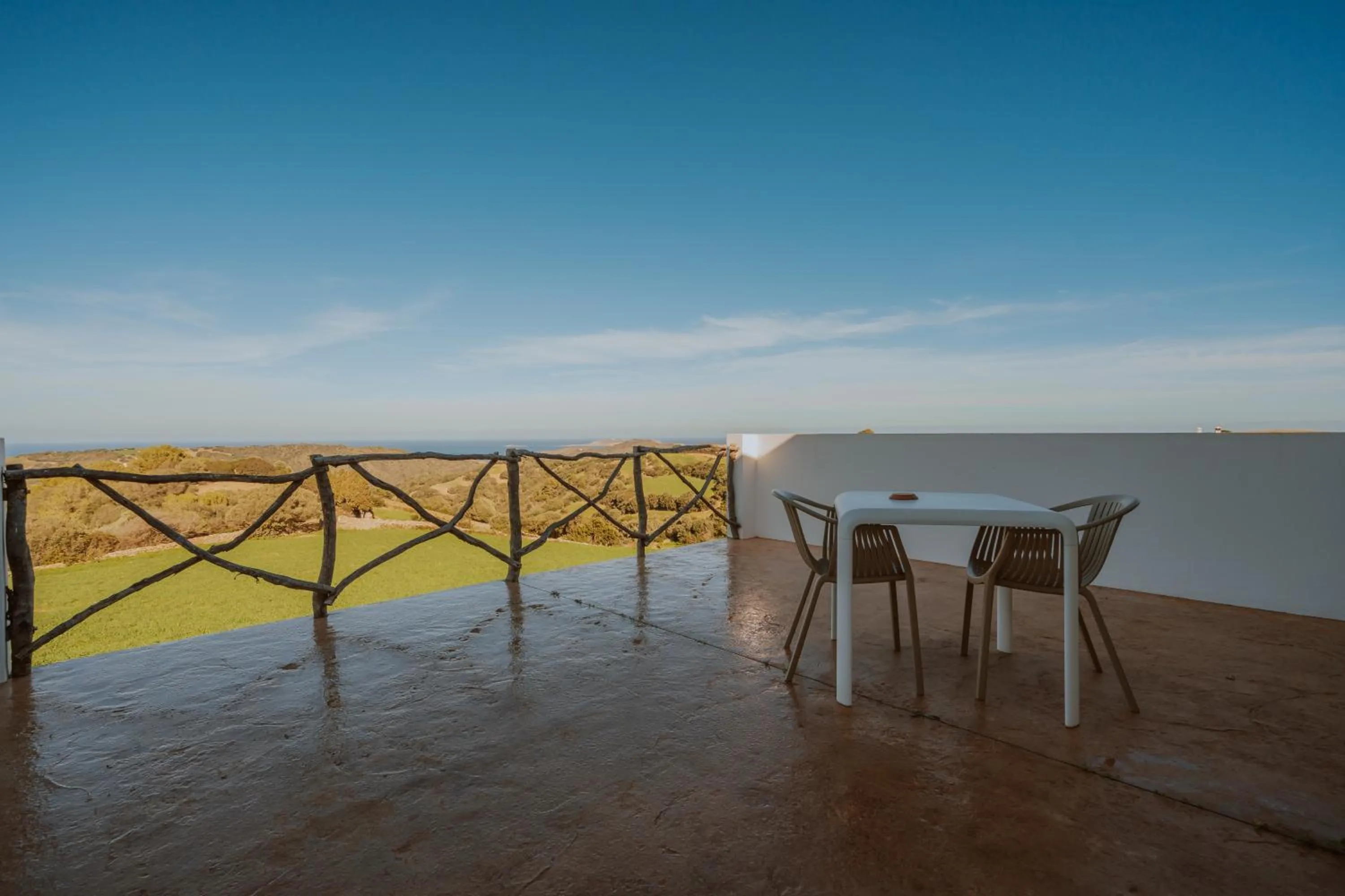Balcony/Terrace in Agroturismo Son Vives Menorca - Adults Only