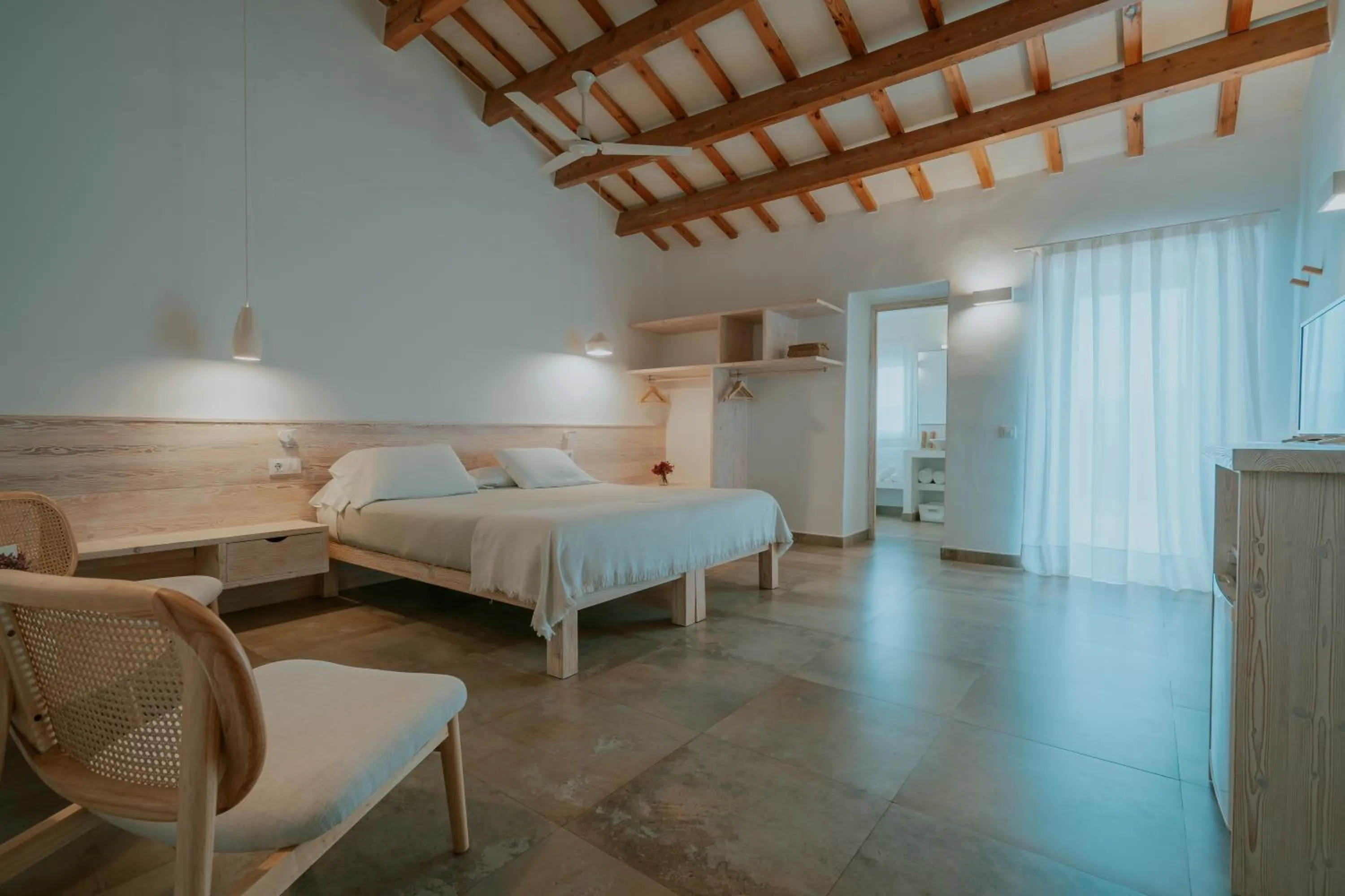 Bed in Agroturismo Son Vives Menorca - Adults Only