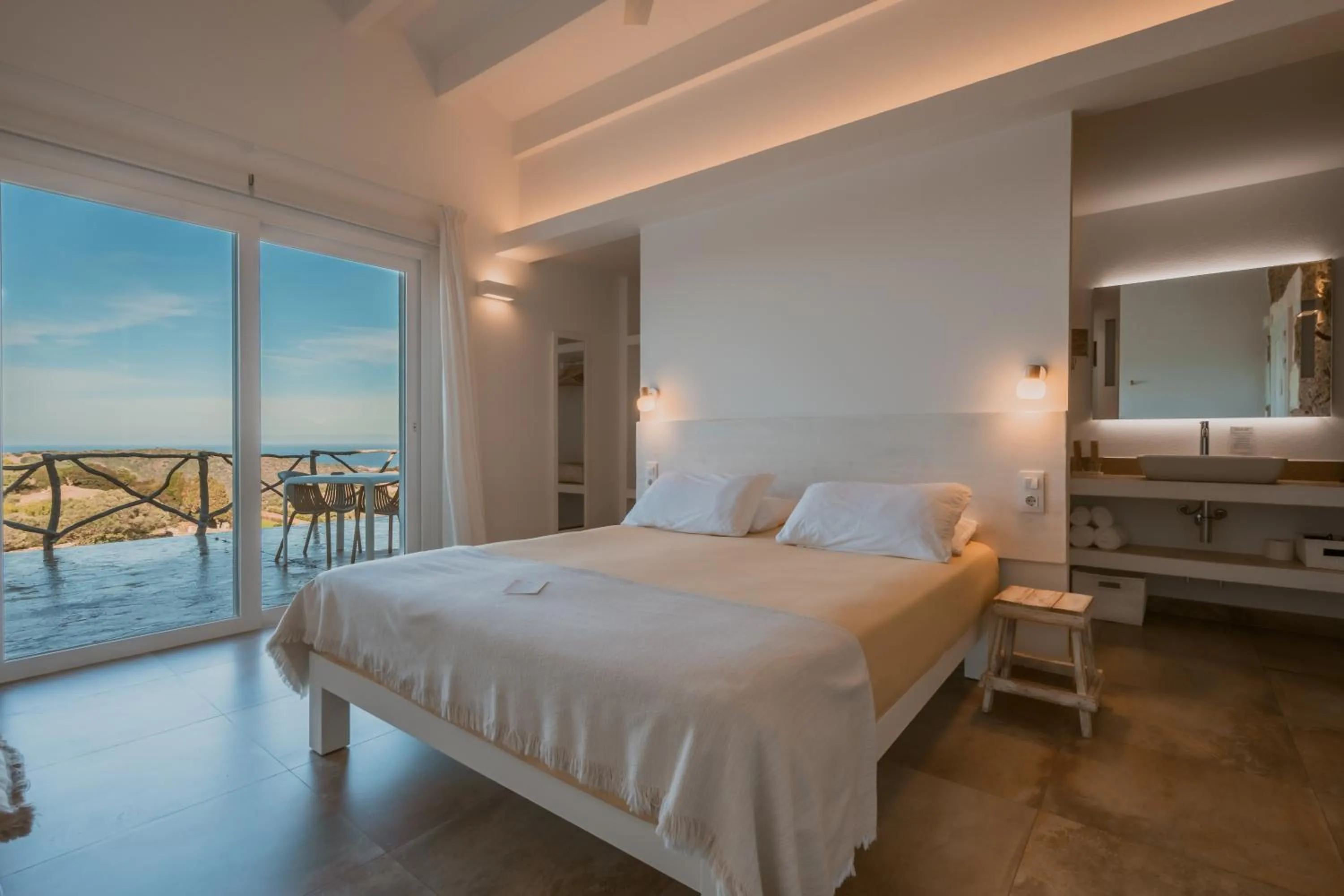 Bed in Agroturismo Son Vives Menorca - Adults Only
