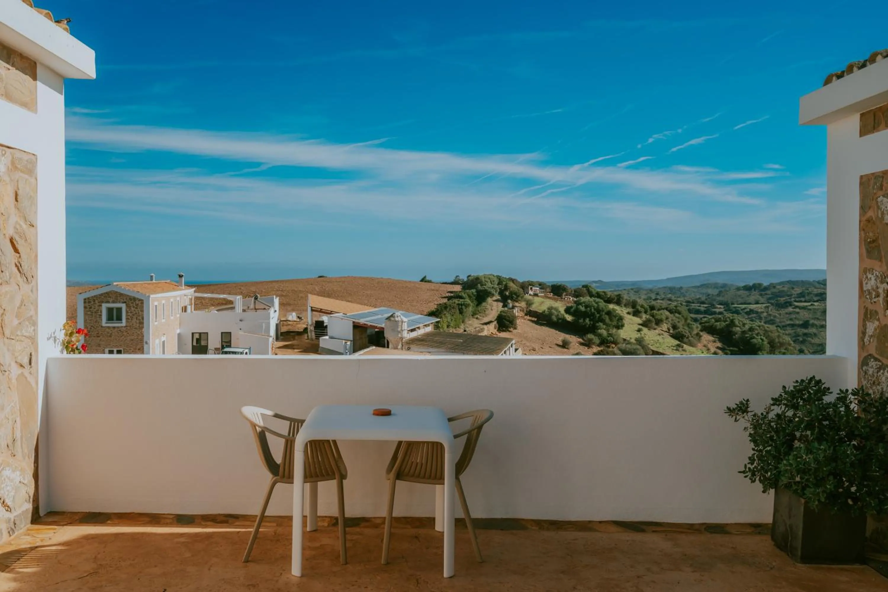 Balcony/Terrace in Agroturismo Son Vives Menorca - Adults Only