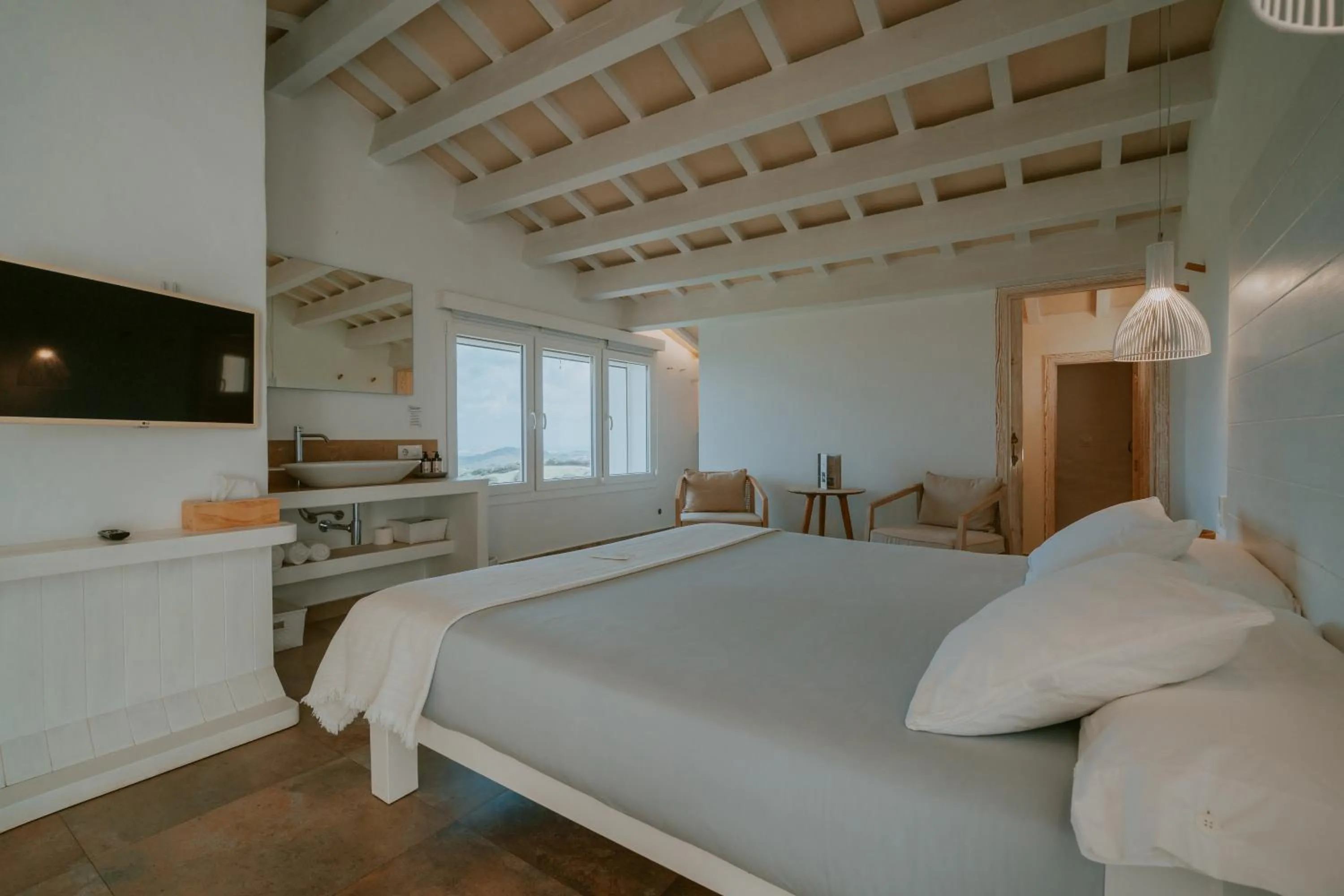 Bed in Agroturismo Son Vives Menorca - Adults Only