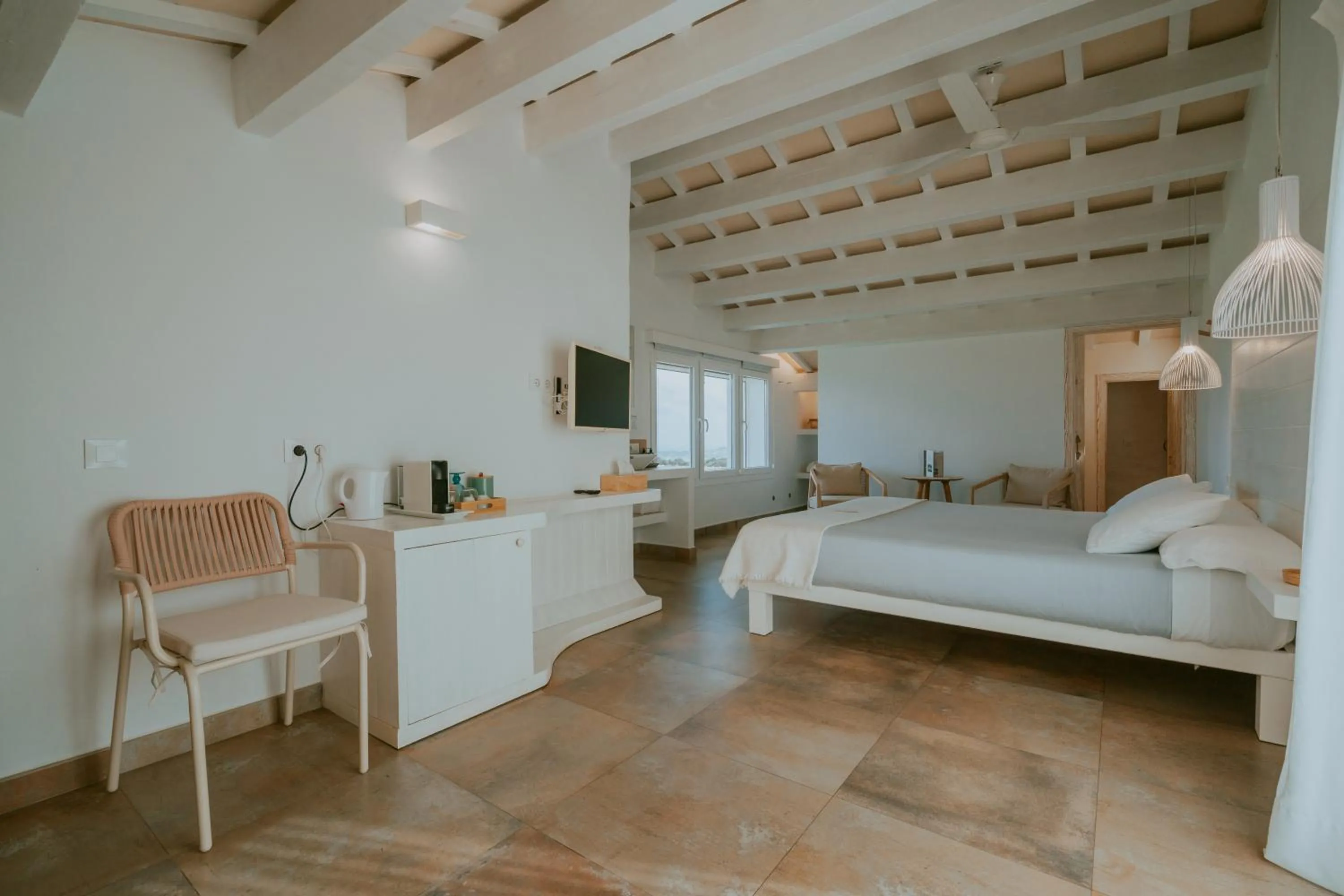 Bed in Agroturismo Son Vives Menorca - Adults Only
