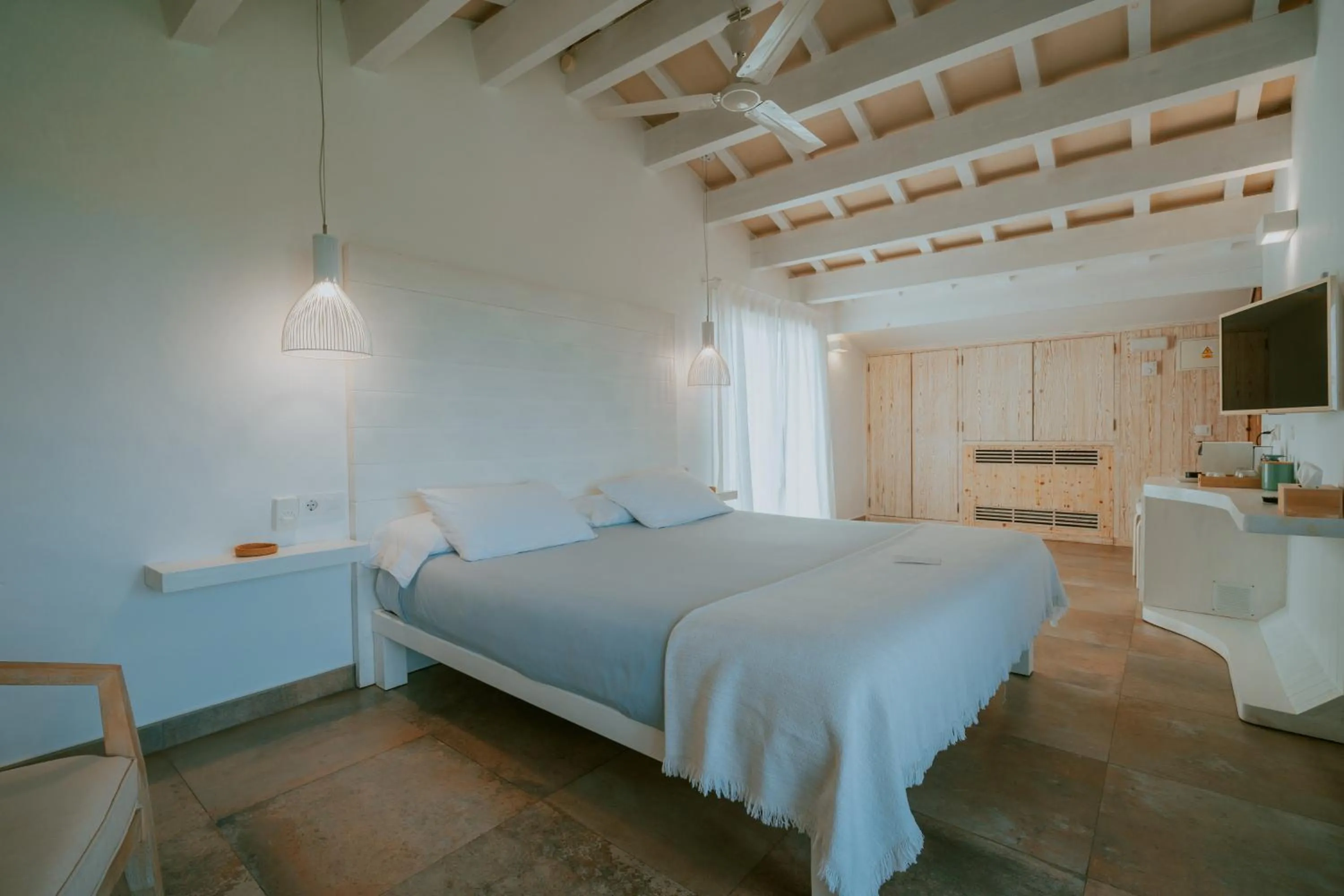 Bed in Agroturismo Son Vives Menorca - Adults Only